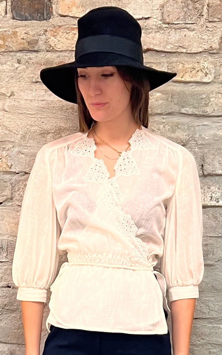 Top in garza vintage anni '70