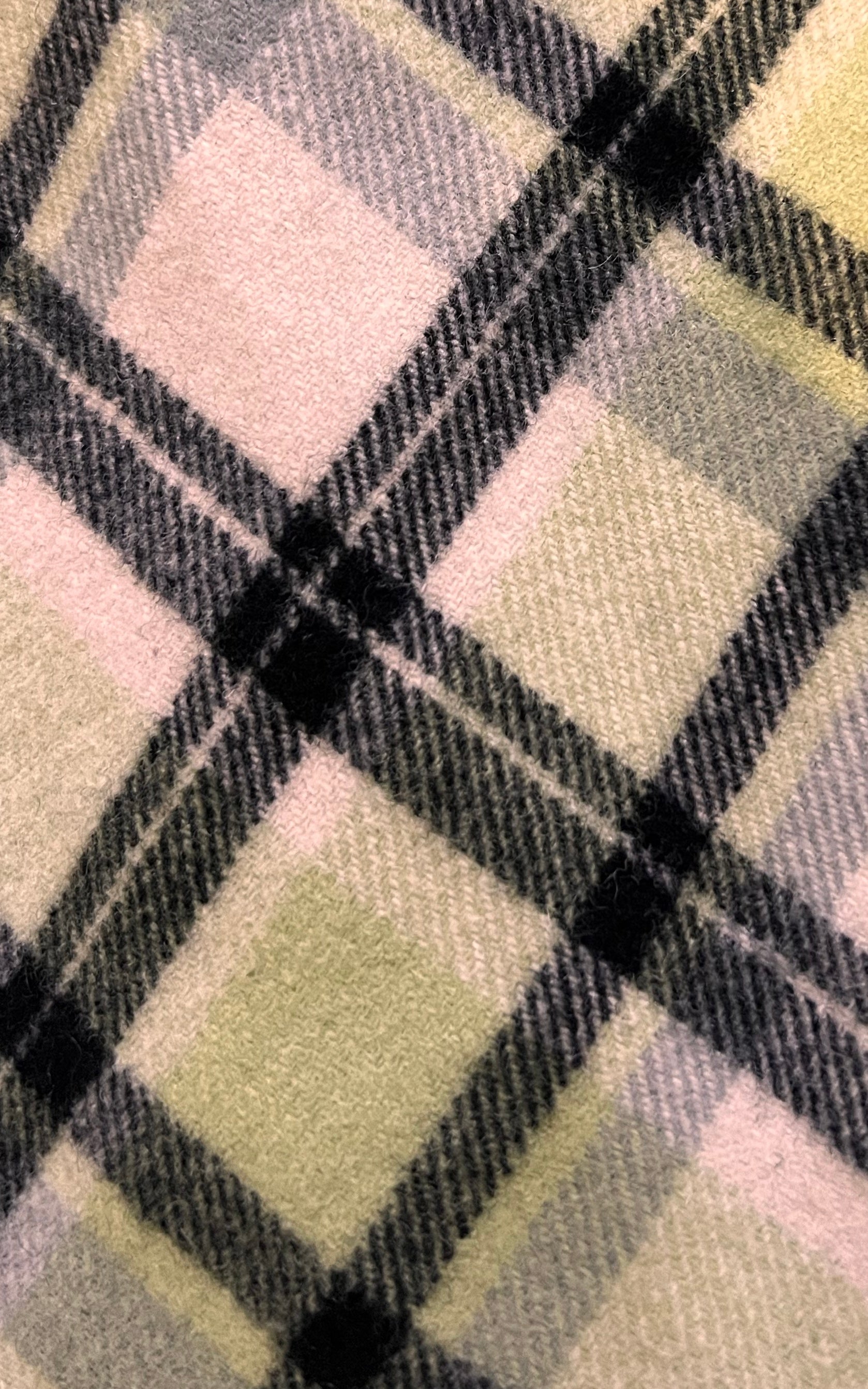 Giacca a mantella scozzese vintage anni '60