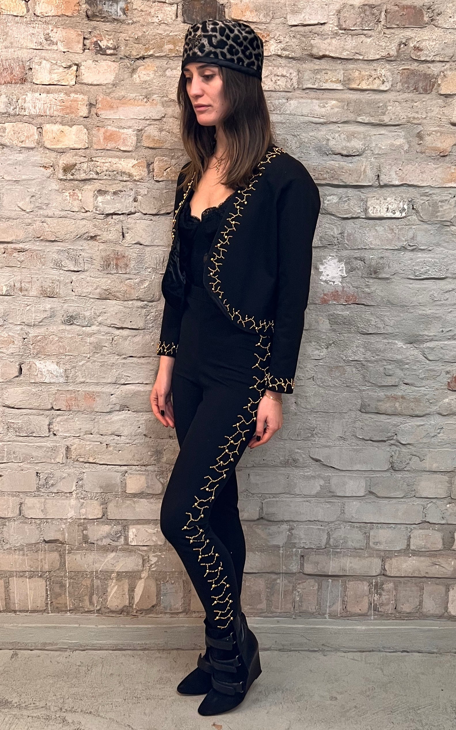 Completo leggings e bolero vintage anni '90