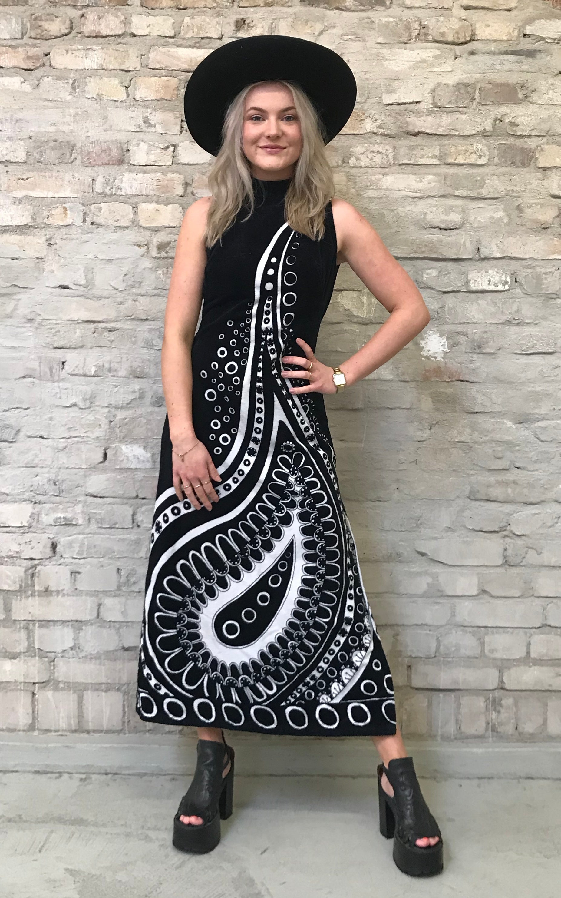 Vintage 60s Towelling Dress