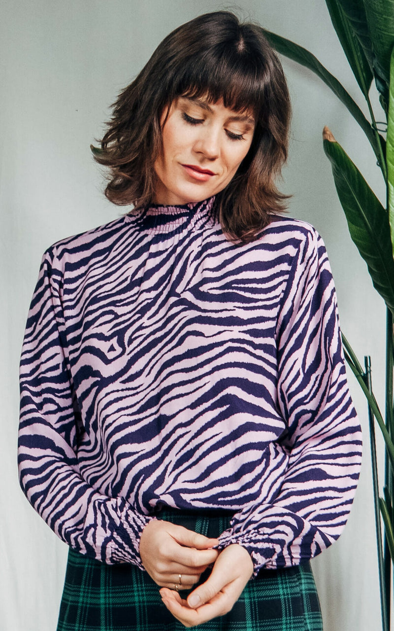 Mademoiselle Yeye Zebra Top