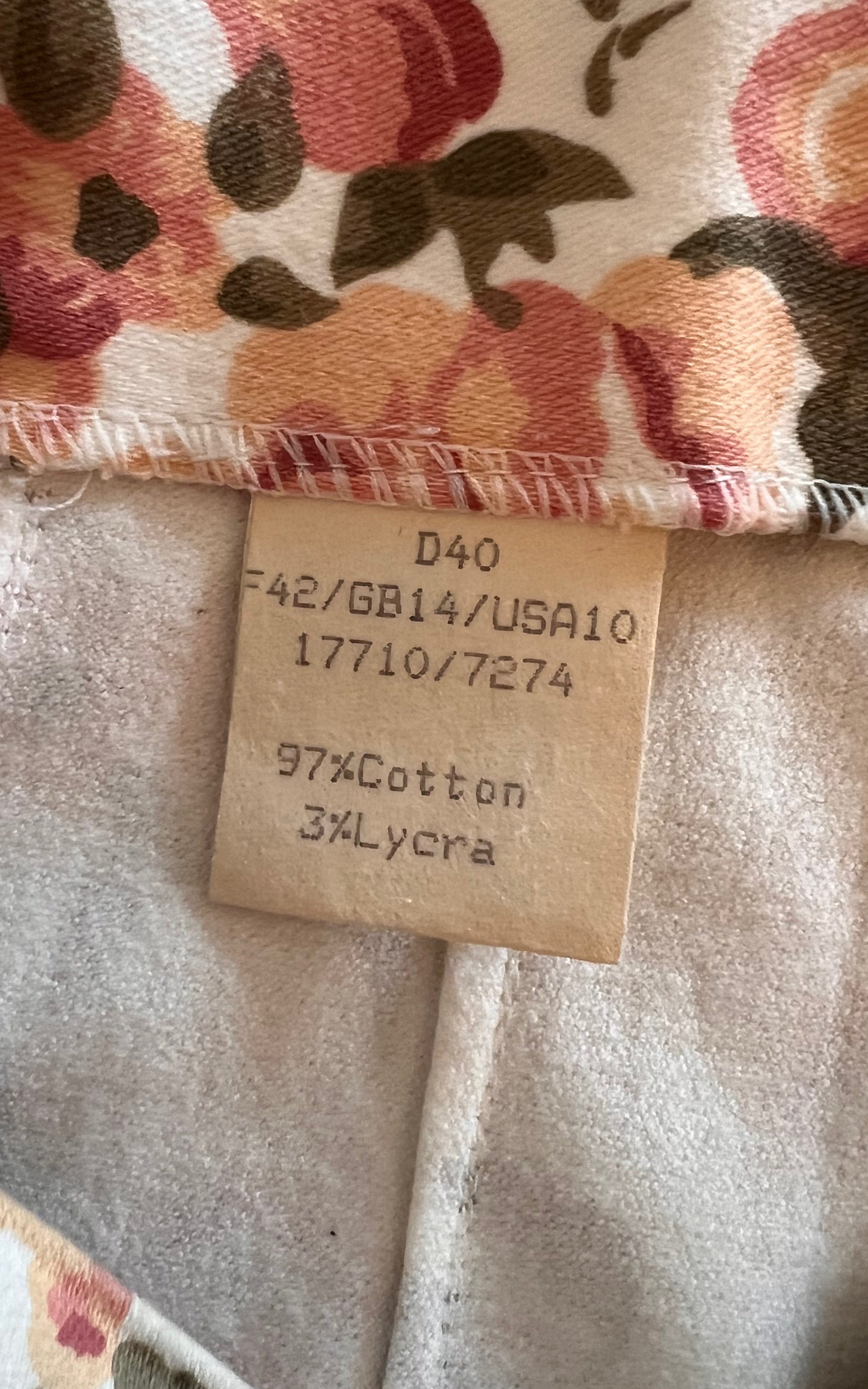 Vintage 90s Highwaisted Flower Pants