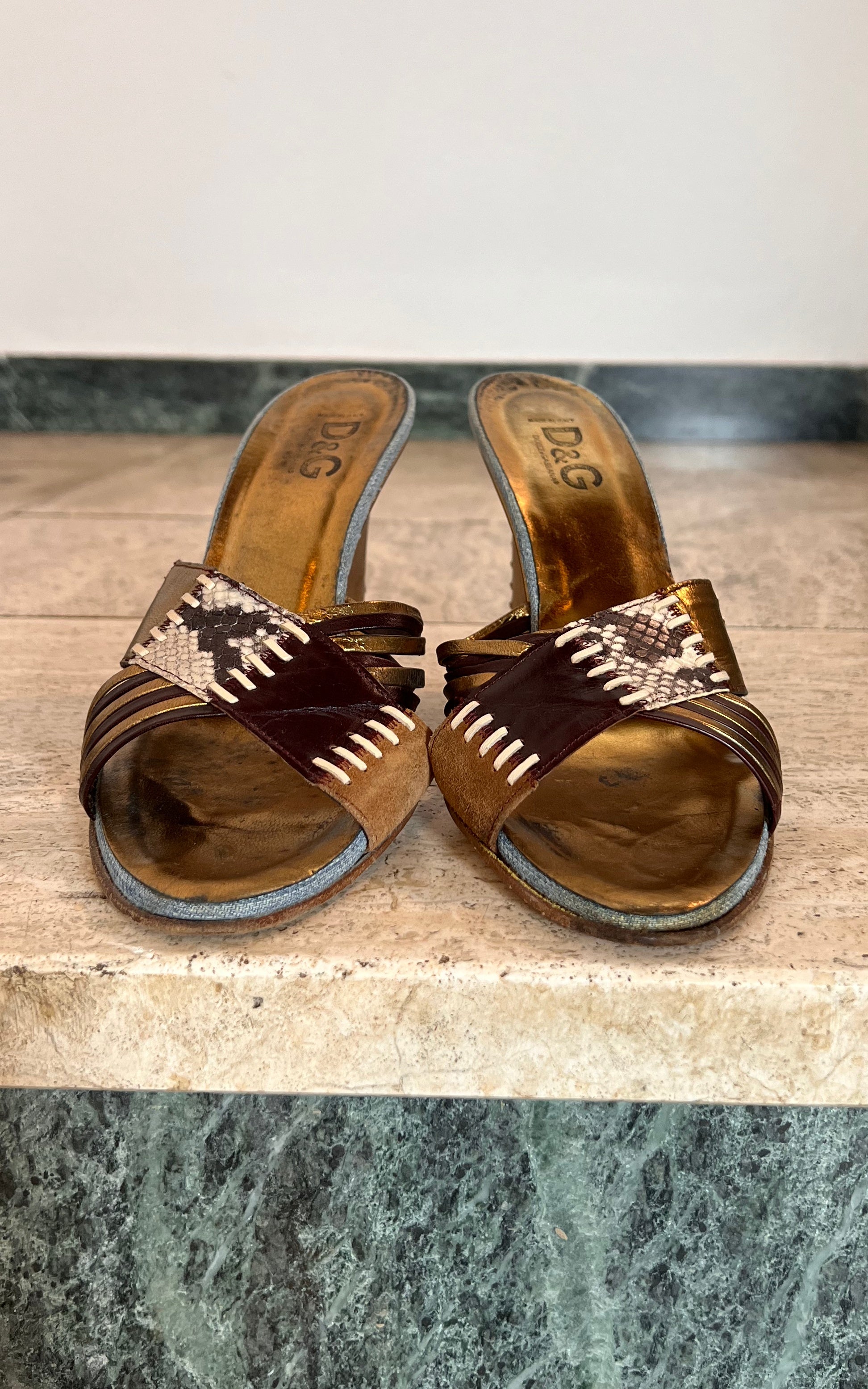 Vintage D&G Dolce & Gabbana Wedges 39