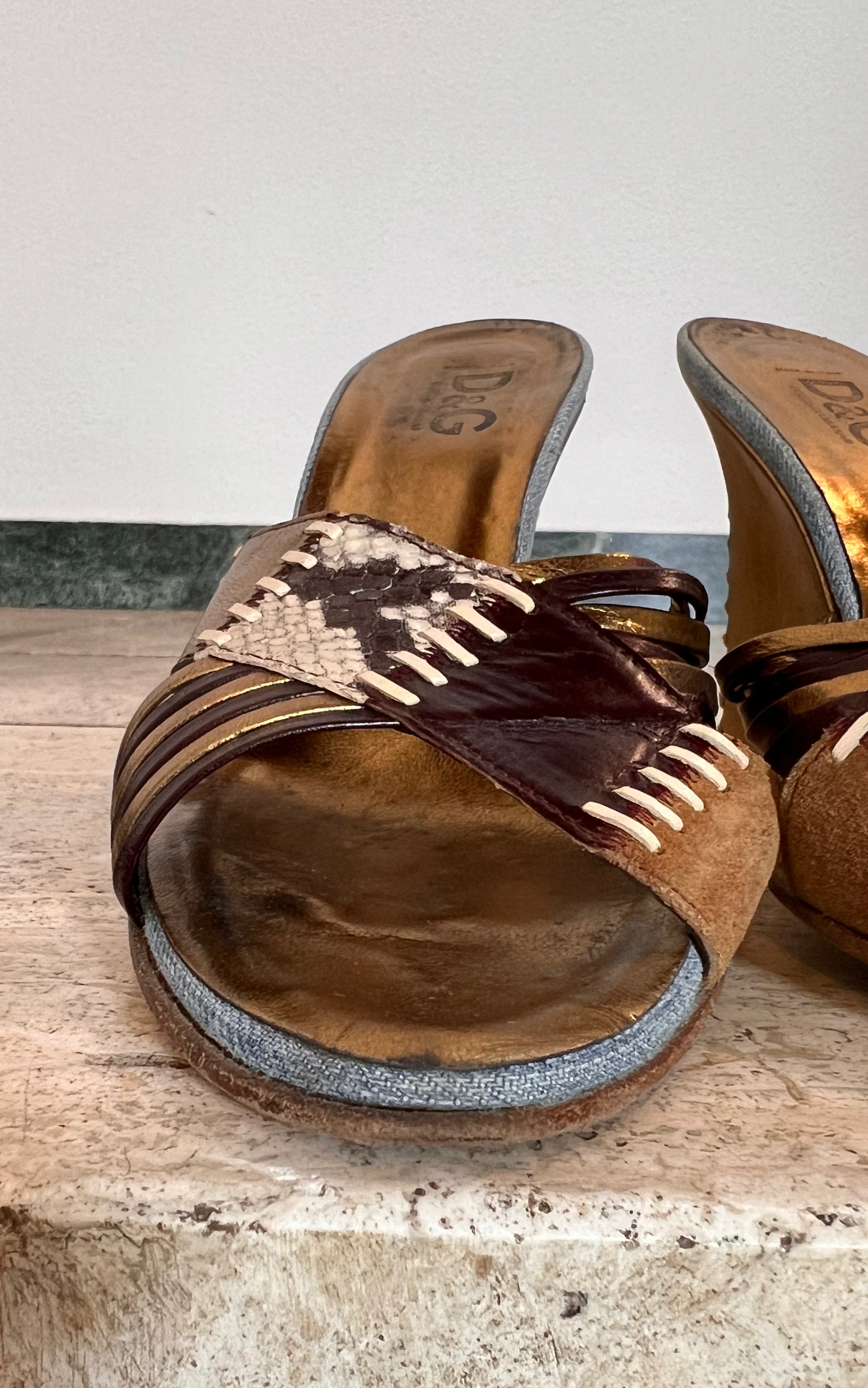 Vintage D&G Dolce & Gabbana Wedges 39