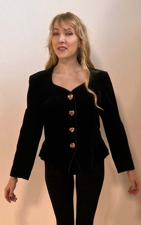 Vintage 90s Vera Mont Velvet Jacket