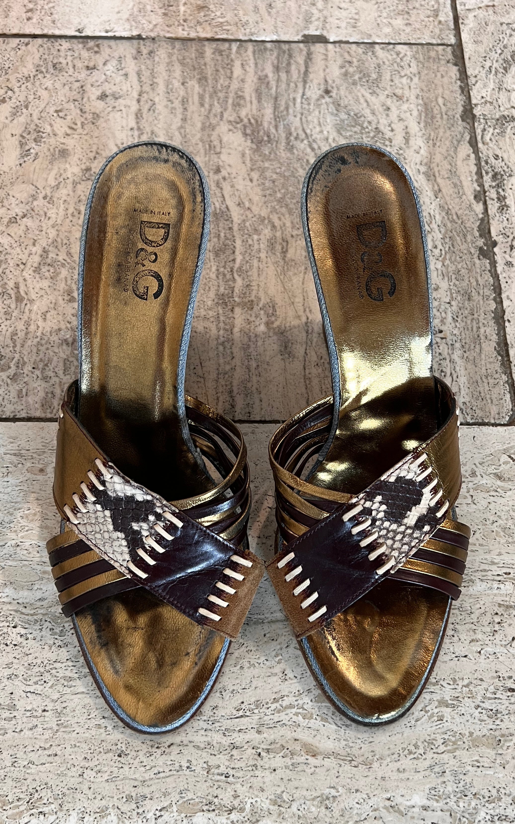 Vintage D&G Dolce & Gabbana Wedges 39
