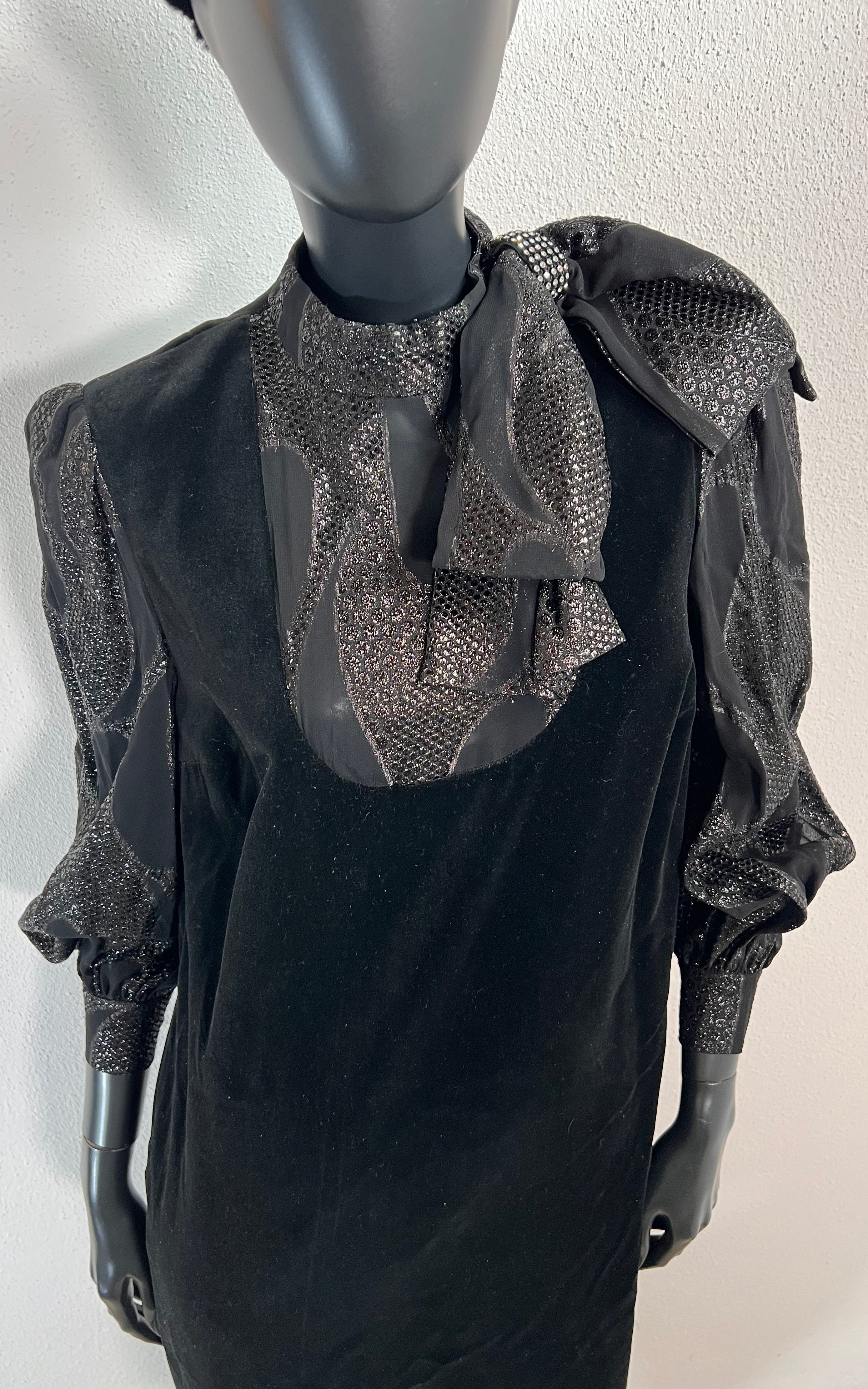 Vintage Pierre Cardin Boutique Velvet Dress