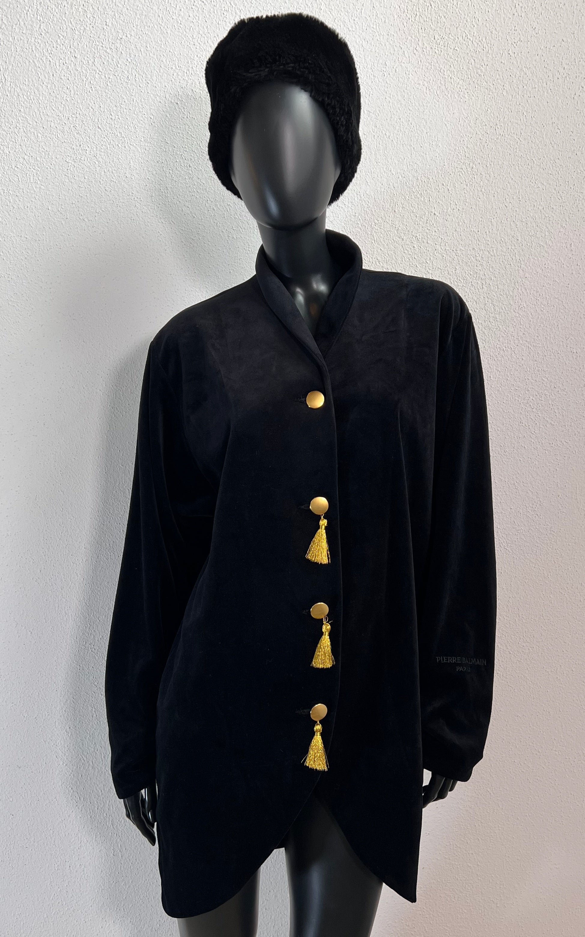 Vintage Balmain Velvet Coat