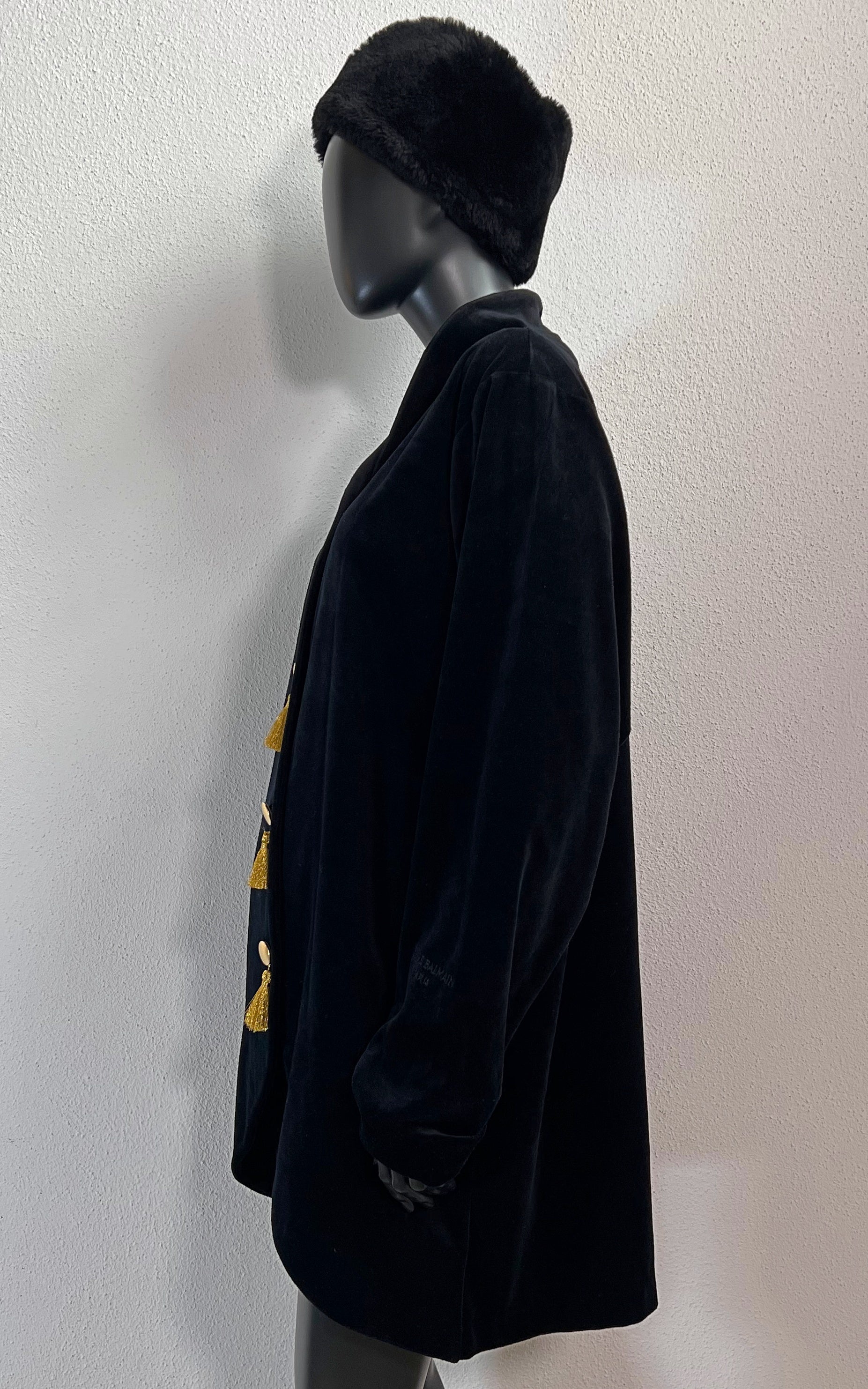 Vintage Balmain Velvet Coat
