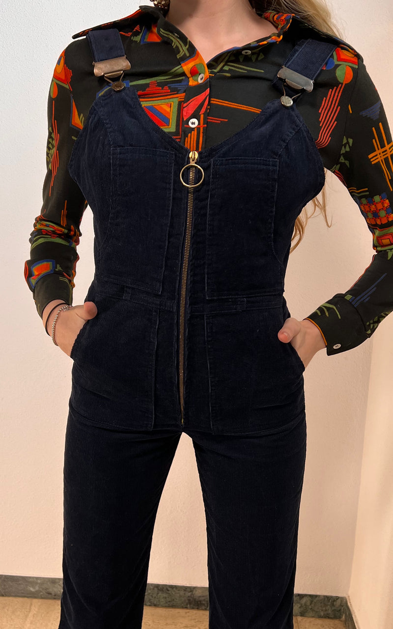 Vintage 70s Corduroy Dungaree
