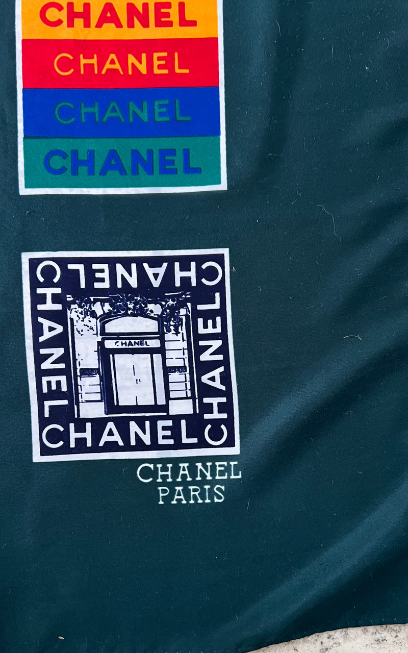 Vintage 90s Chanel Silk Foulard