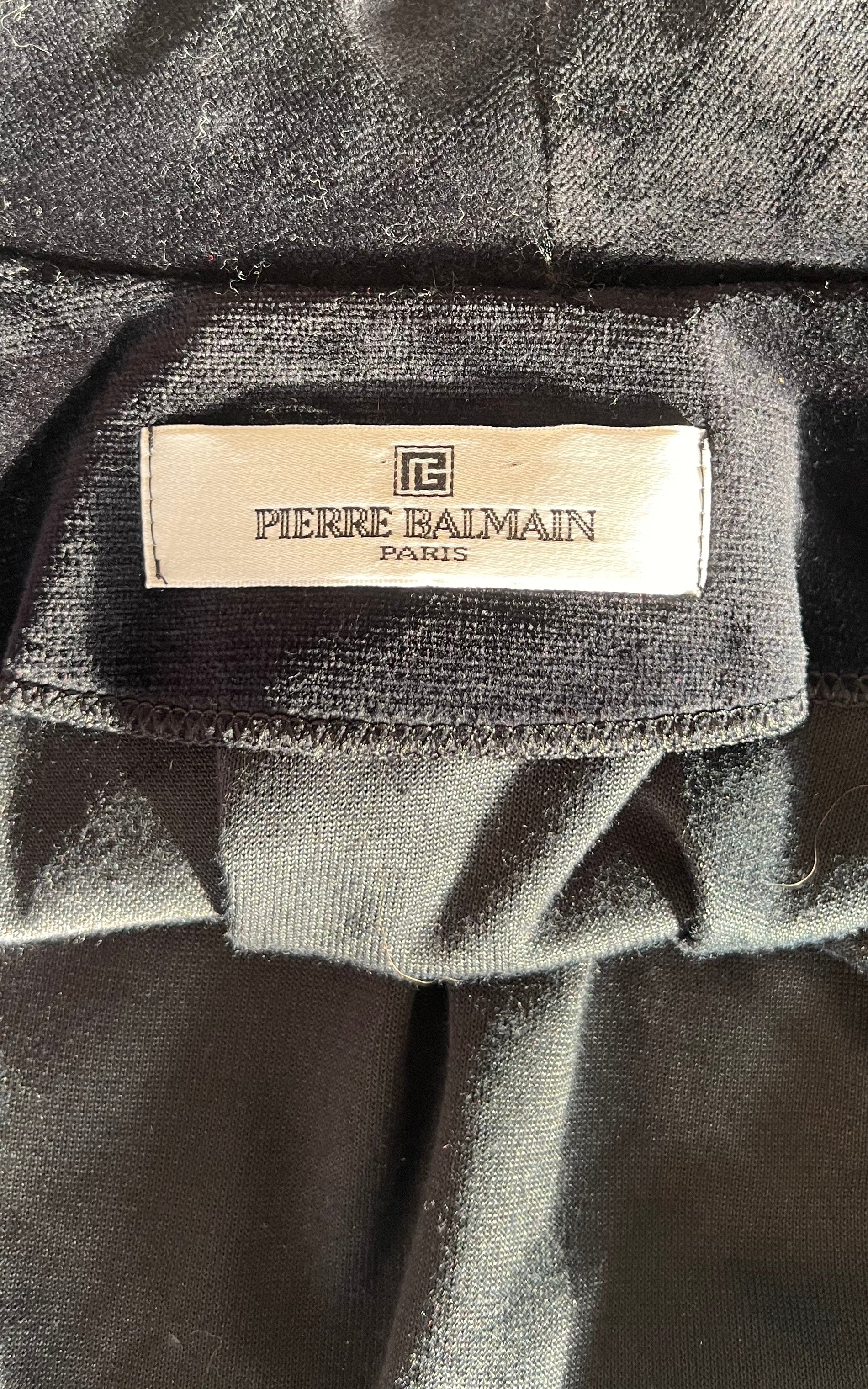 Vintage Balmain Velvet Coat