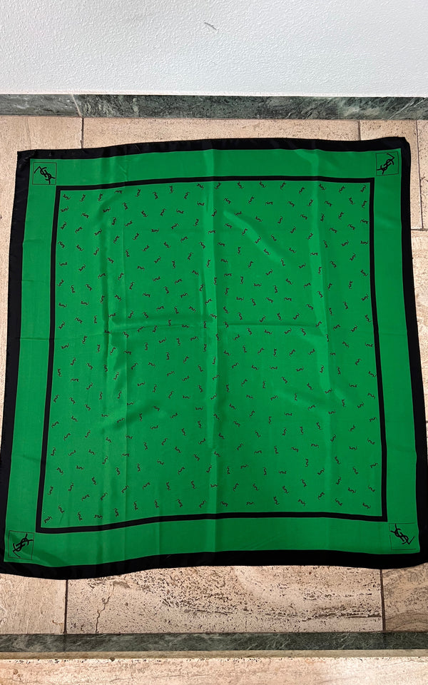 Vintage Yves Saint Laurent Silk Foulard YSL