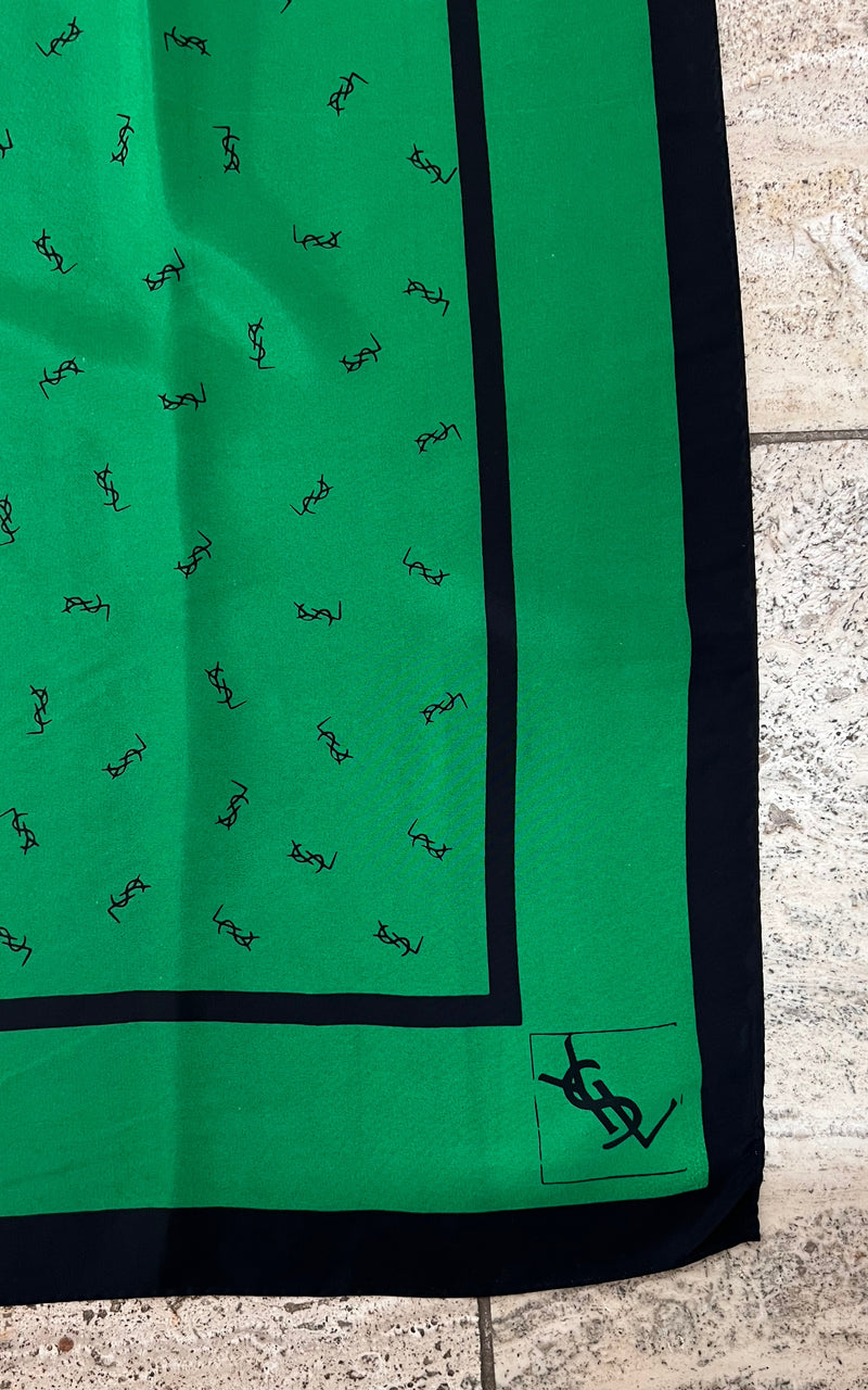 Vintage Yves Saint Laurent Silk Foulard YSL