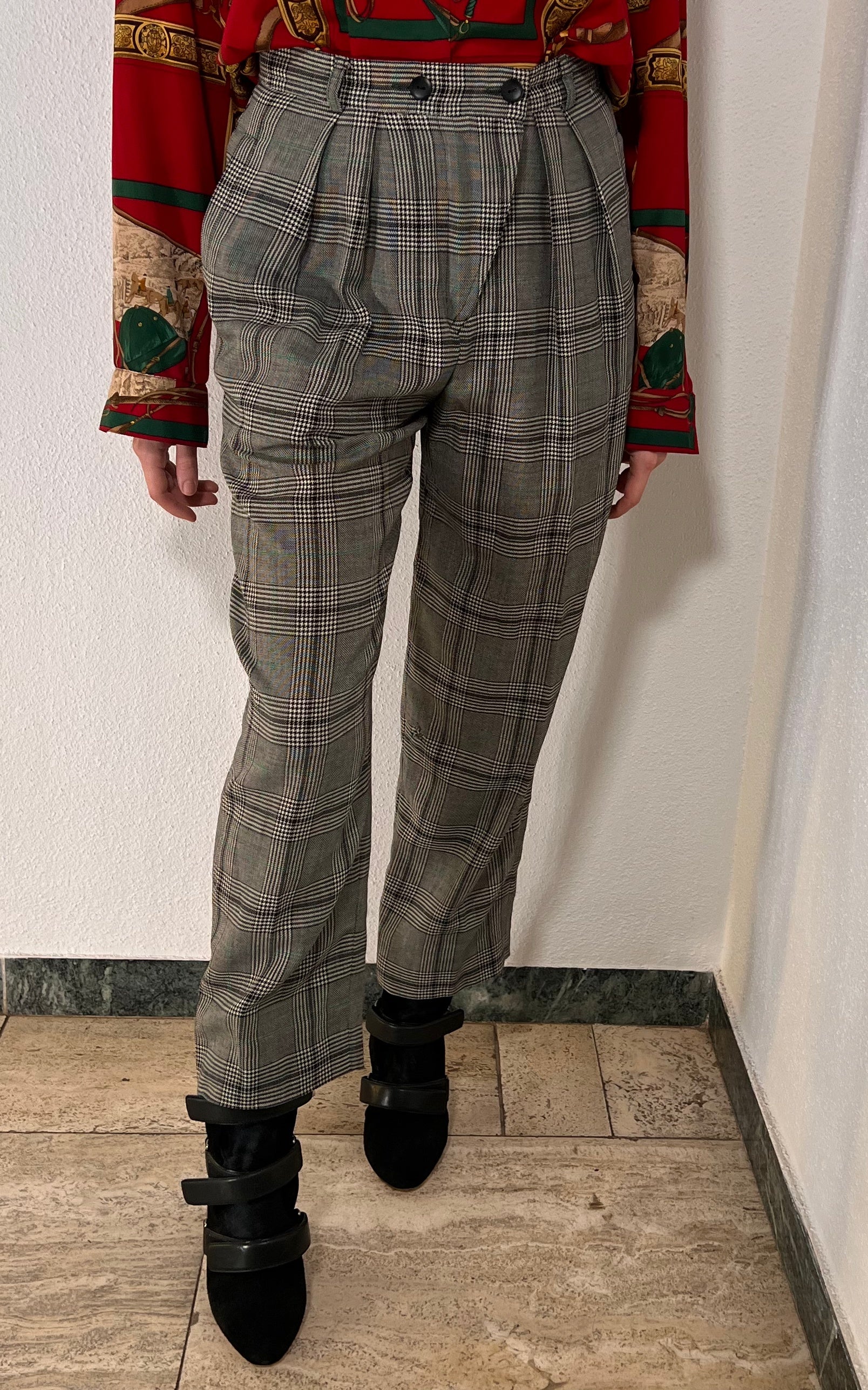Vintage Escada Tartan Pants