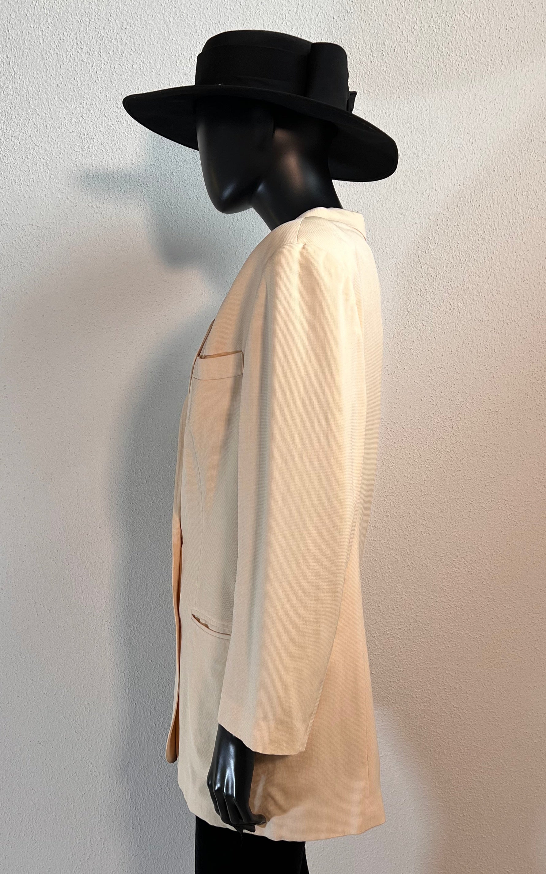 Vintage Apricot Silk Blazer