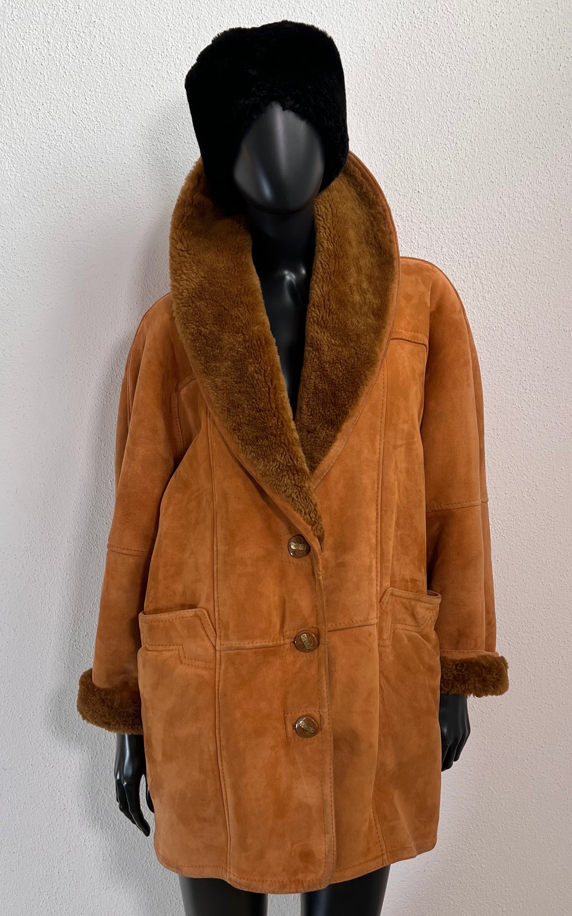 Vintage 90s Shearling Coat