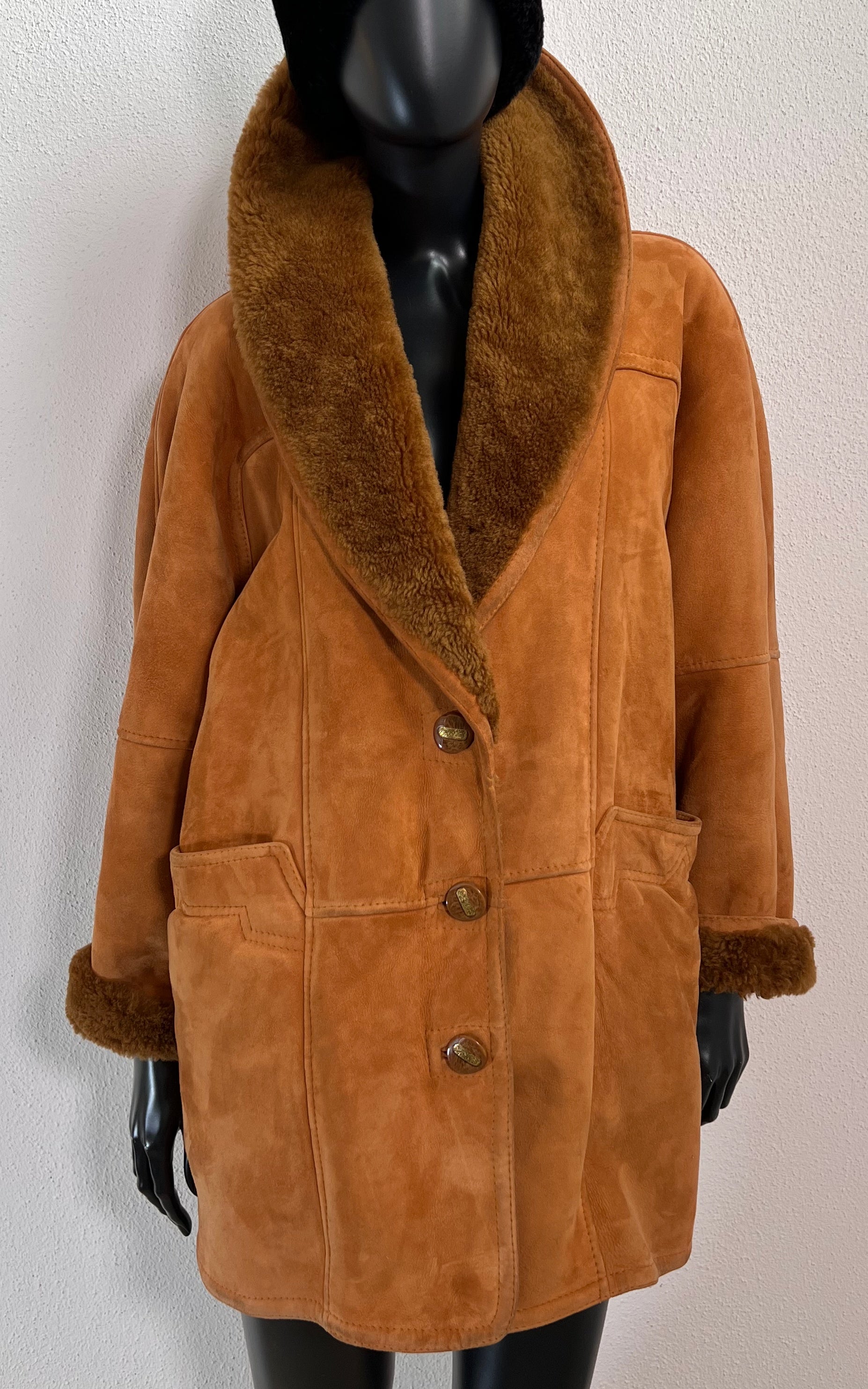 Vintage 90s Shearling Coat
