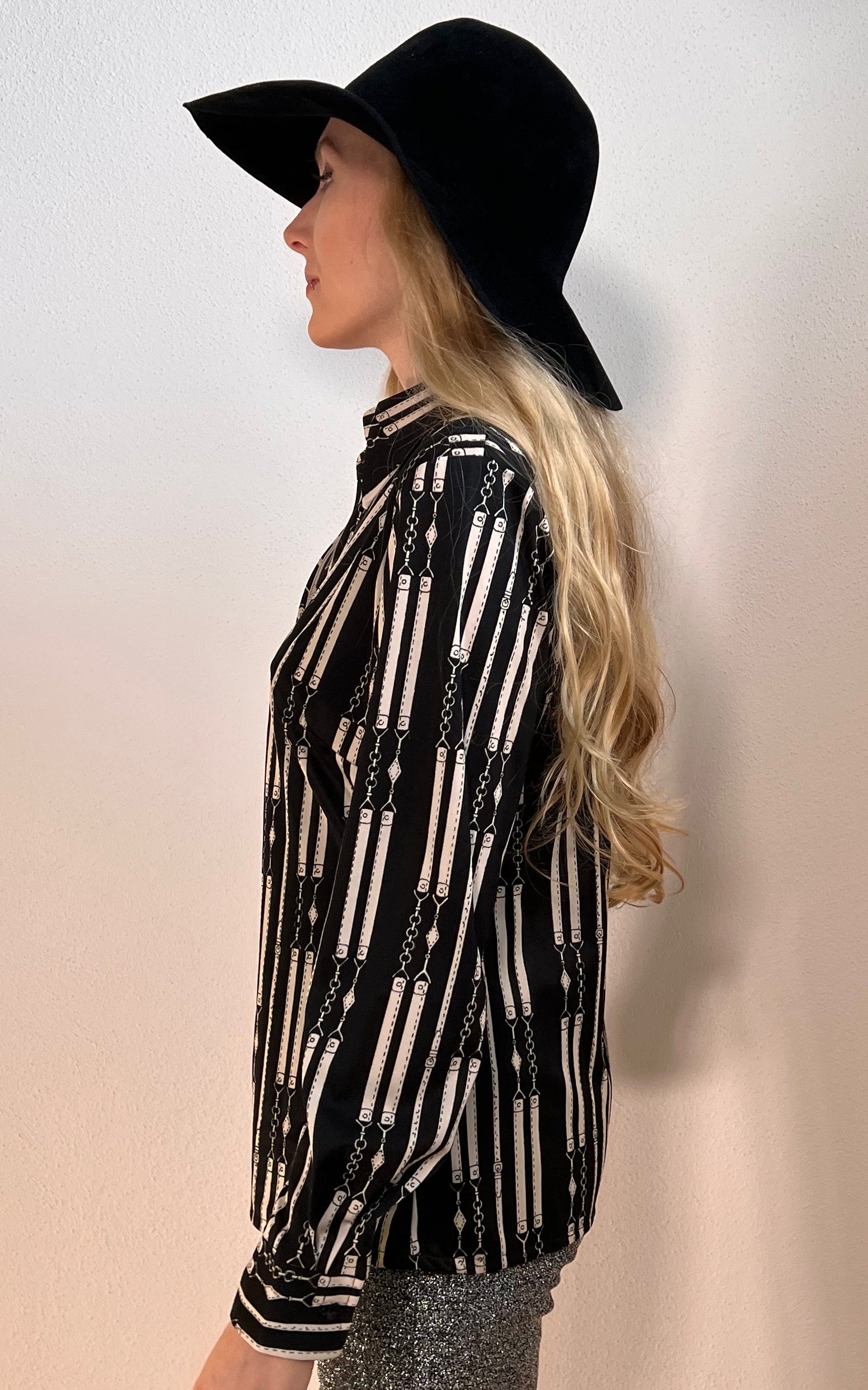 Camicetta vintage anni '70 con morsetto