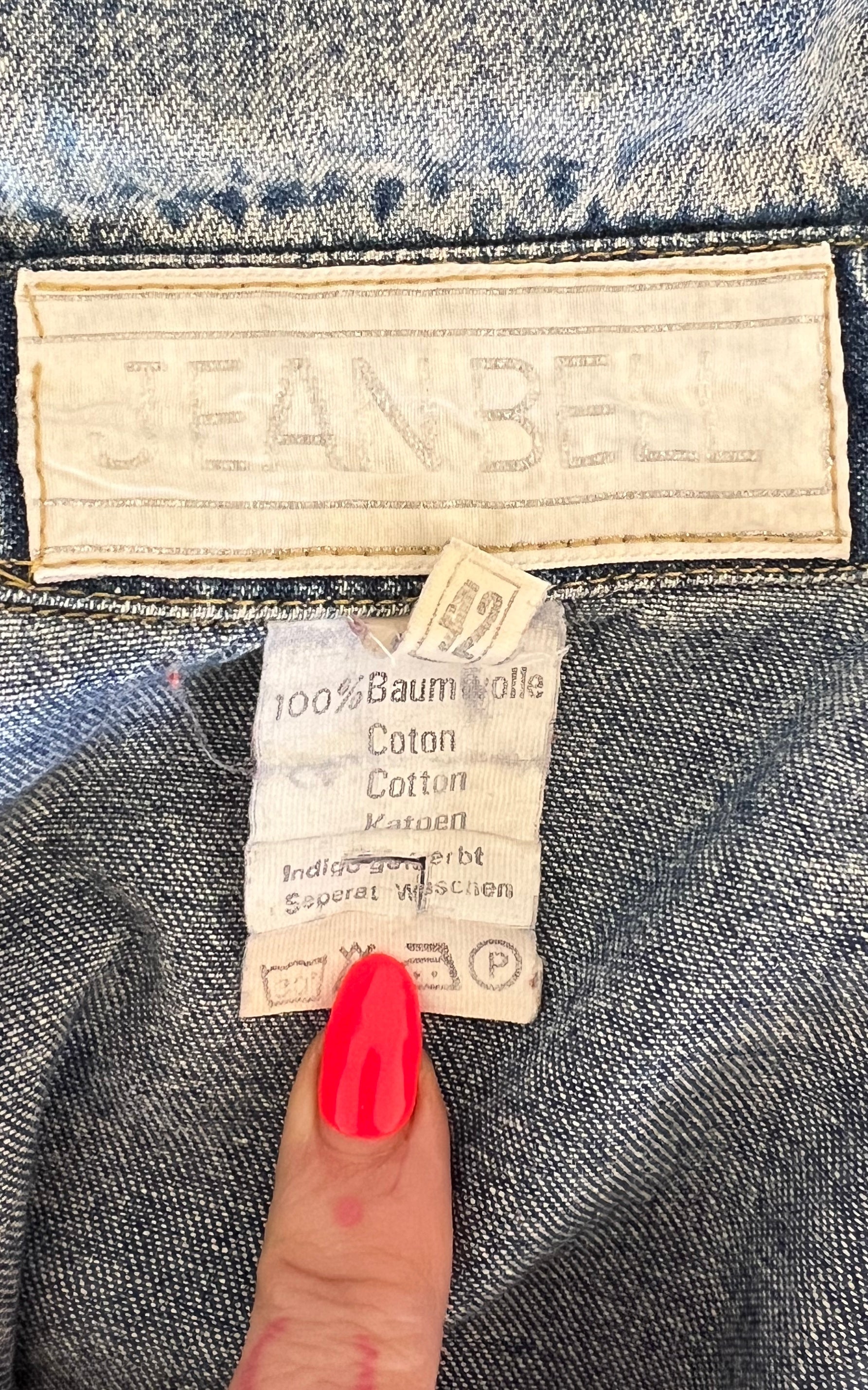 Vintage 80s Jean Bell Acid Wash Blouse