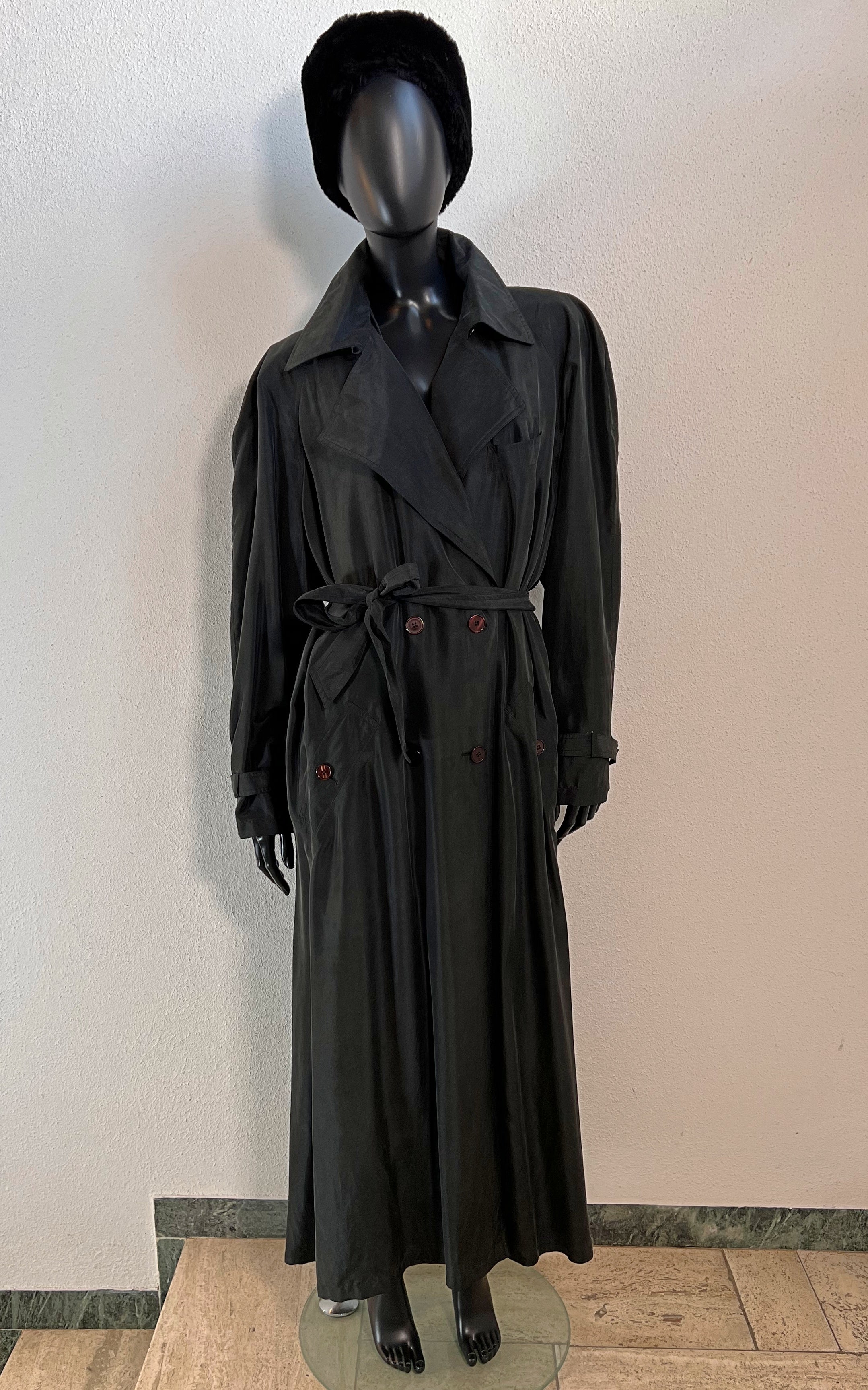 Vintage 90s Silk Trenchcoat