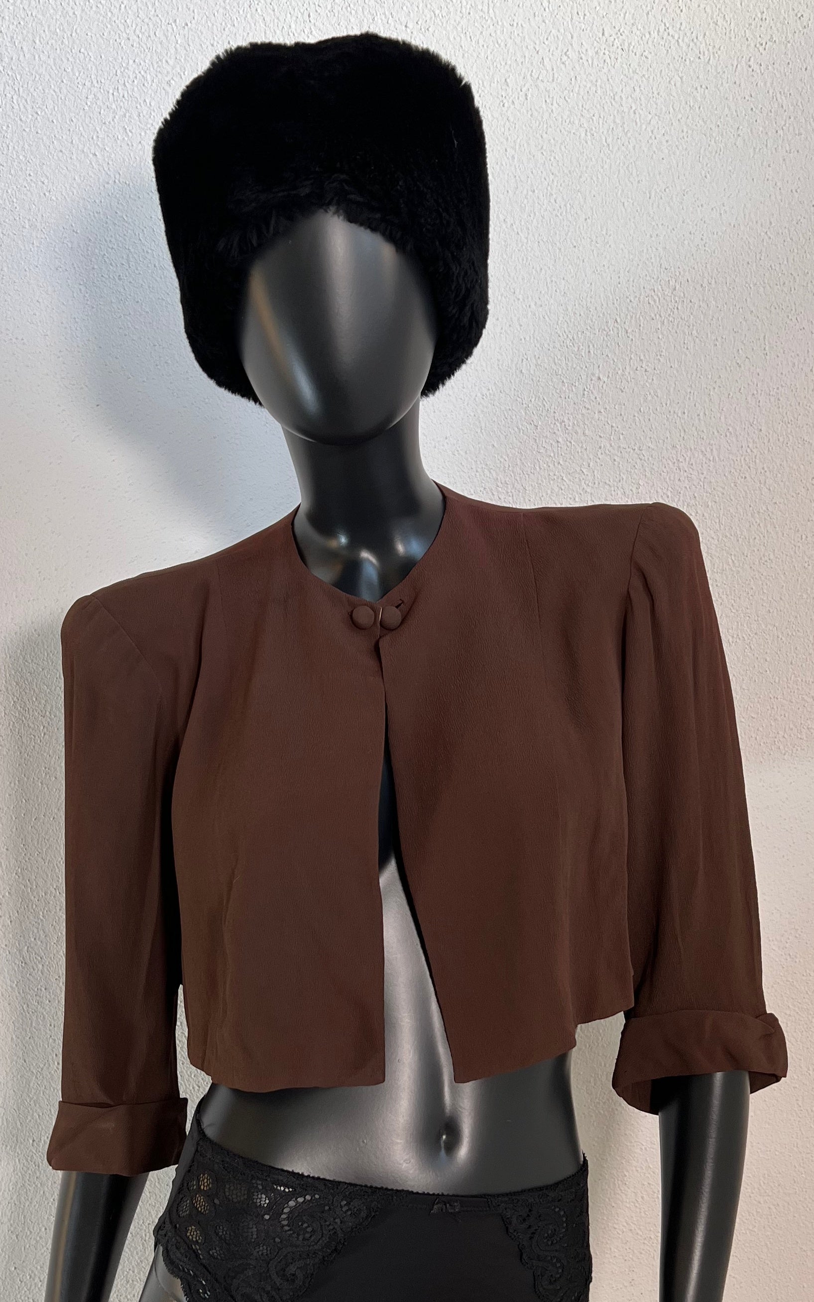 Vintage 30s Silk Bolero Jacket