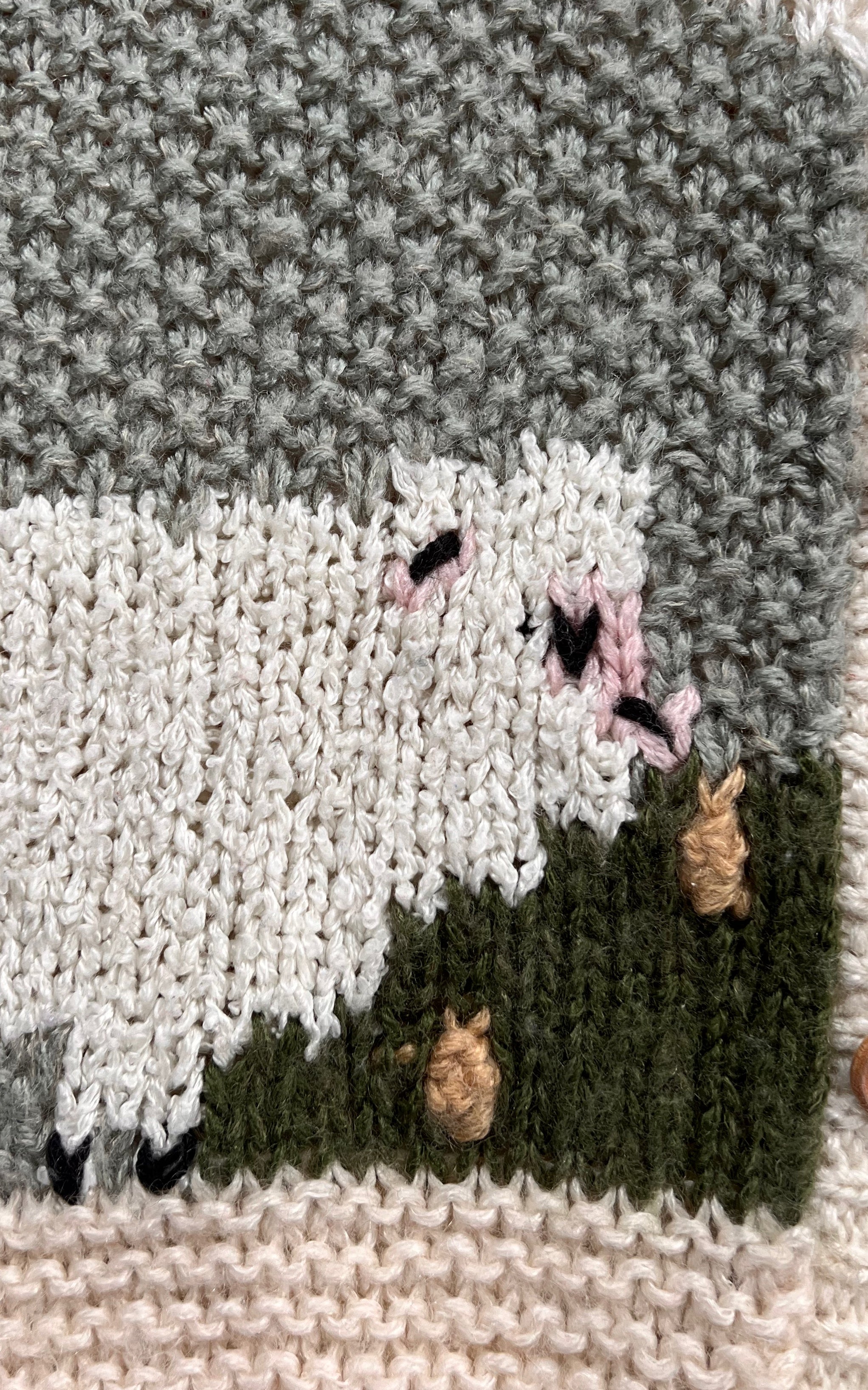 Vintage Handmade Sheep Cardigan