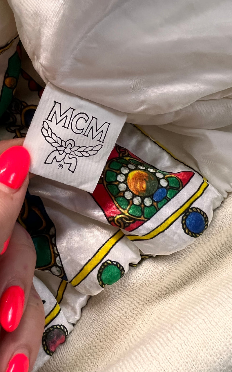 Vintage 90s MCM Satin Jacket