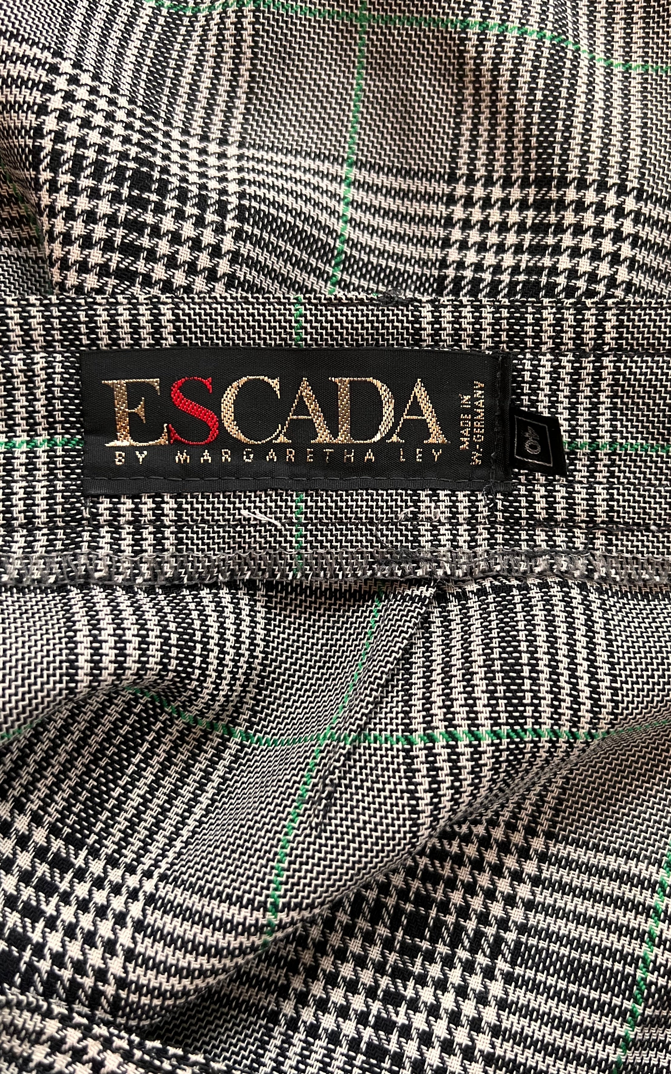 Vintage Escada Tartan Pants
