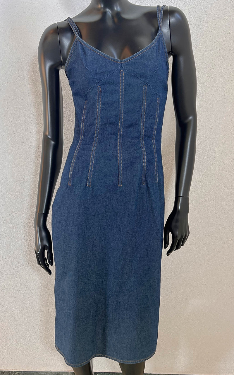 Vintage 90s D&G Denim Dress Dolce Gabbana