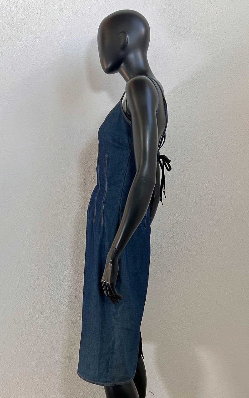 Vintage 90s D&G Denim Dress Dolce Gabbana
