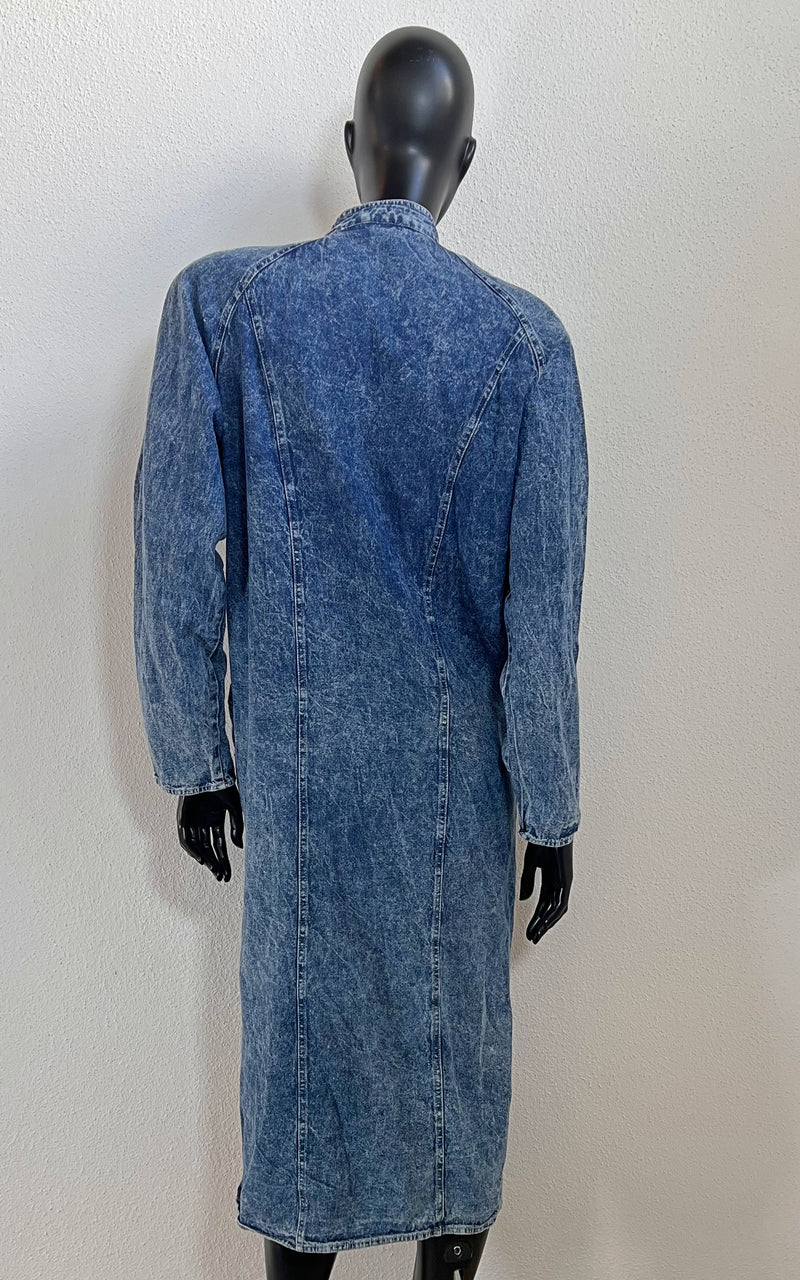 Vintage 80s Acid Washed Coat Dress