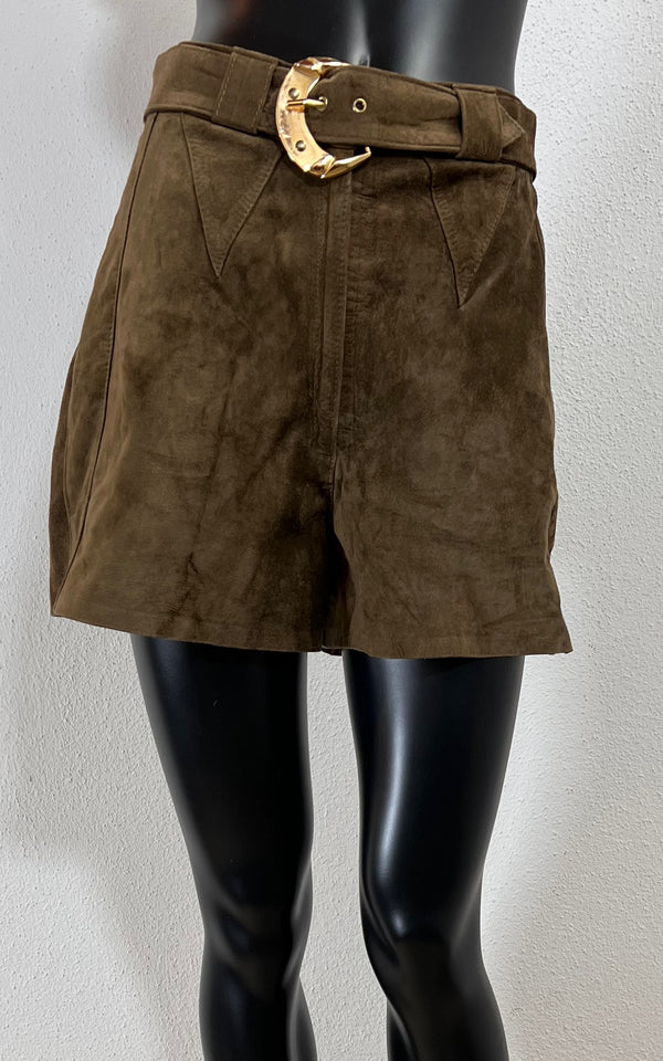 Vintage Suede Leather Shorts