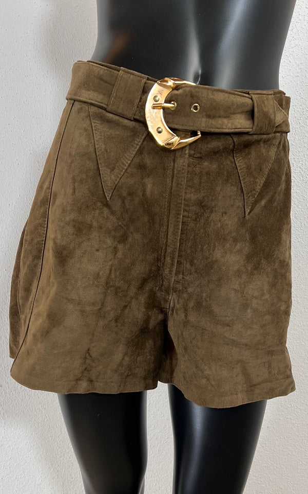 Vintage Suede Leather Shorts