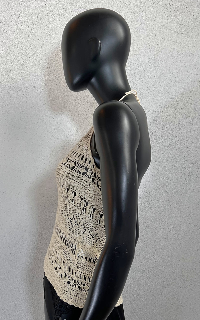 Vintage Schuhmacher Silk Crochet Top