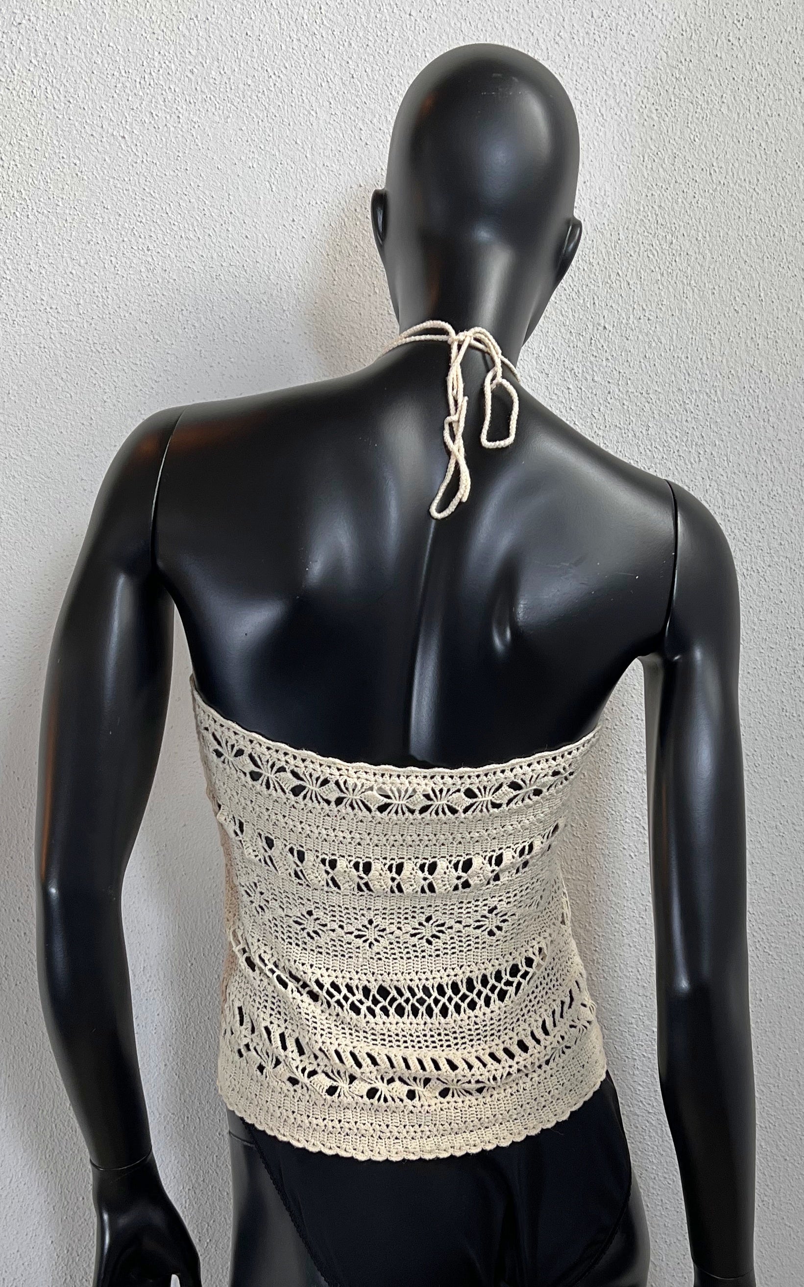 Vintage Schuhmacher Silk Crochet Top