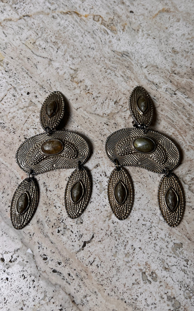 1968 VINTAGE X BOHEMIAN BOTANICALS Vintage 70s Clip Ons