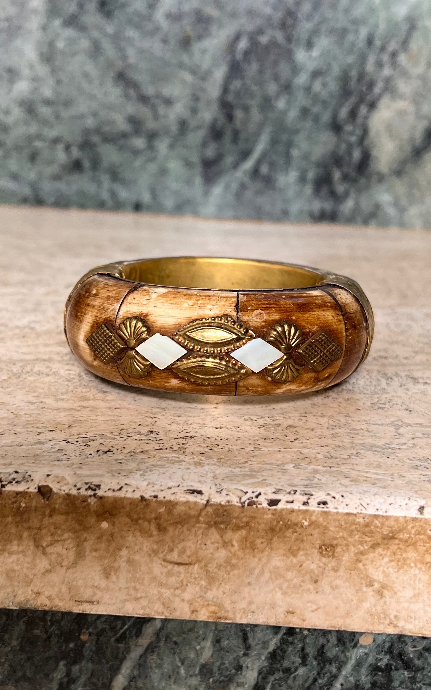 1968 VINTAGE X BOHEMIAN BOTANICALS Vintage Horn Bangle