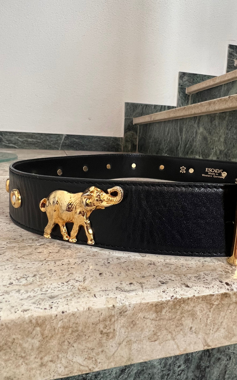 Vintage 90s Elephant Escada Belt