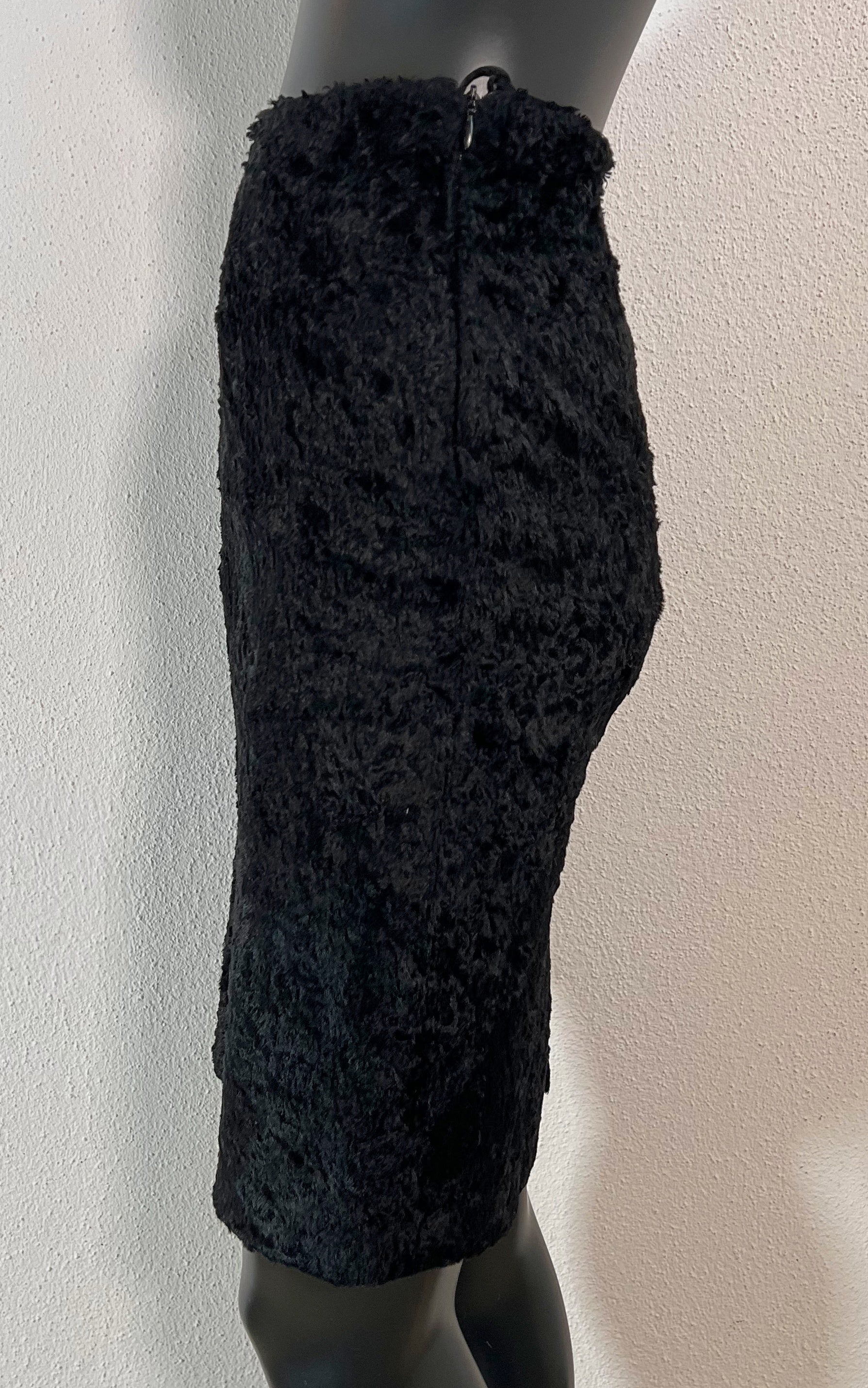 Vintage Philosophie by Alberta Ferretti Fake Fur Skirt