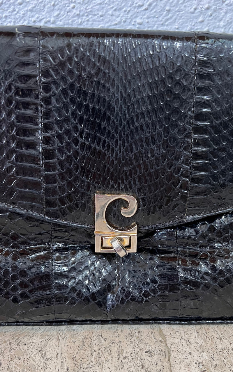 Vintage 70s Snake Skin Bag