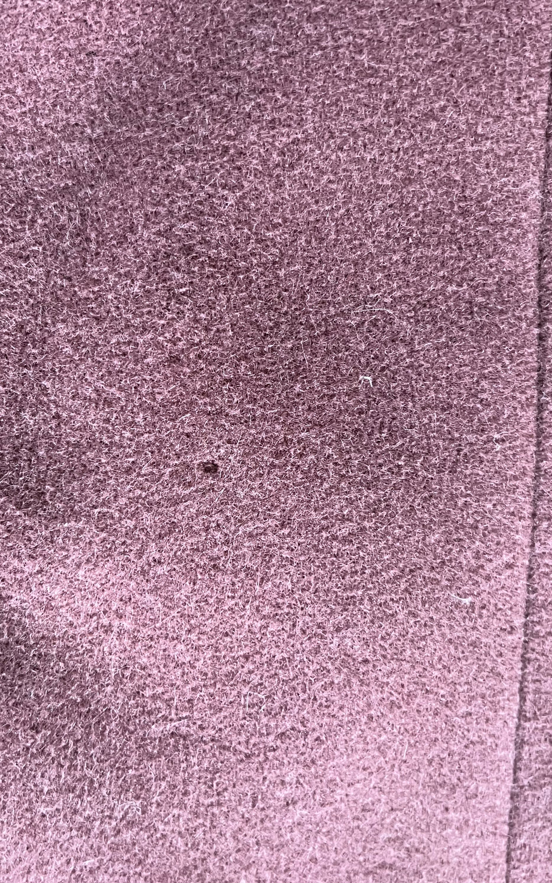 Vintage Maroon Fur Collar Angora Coat