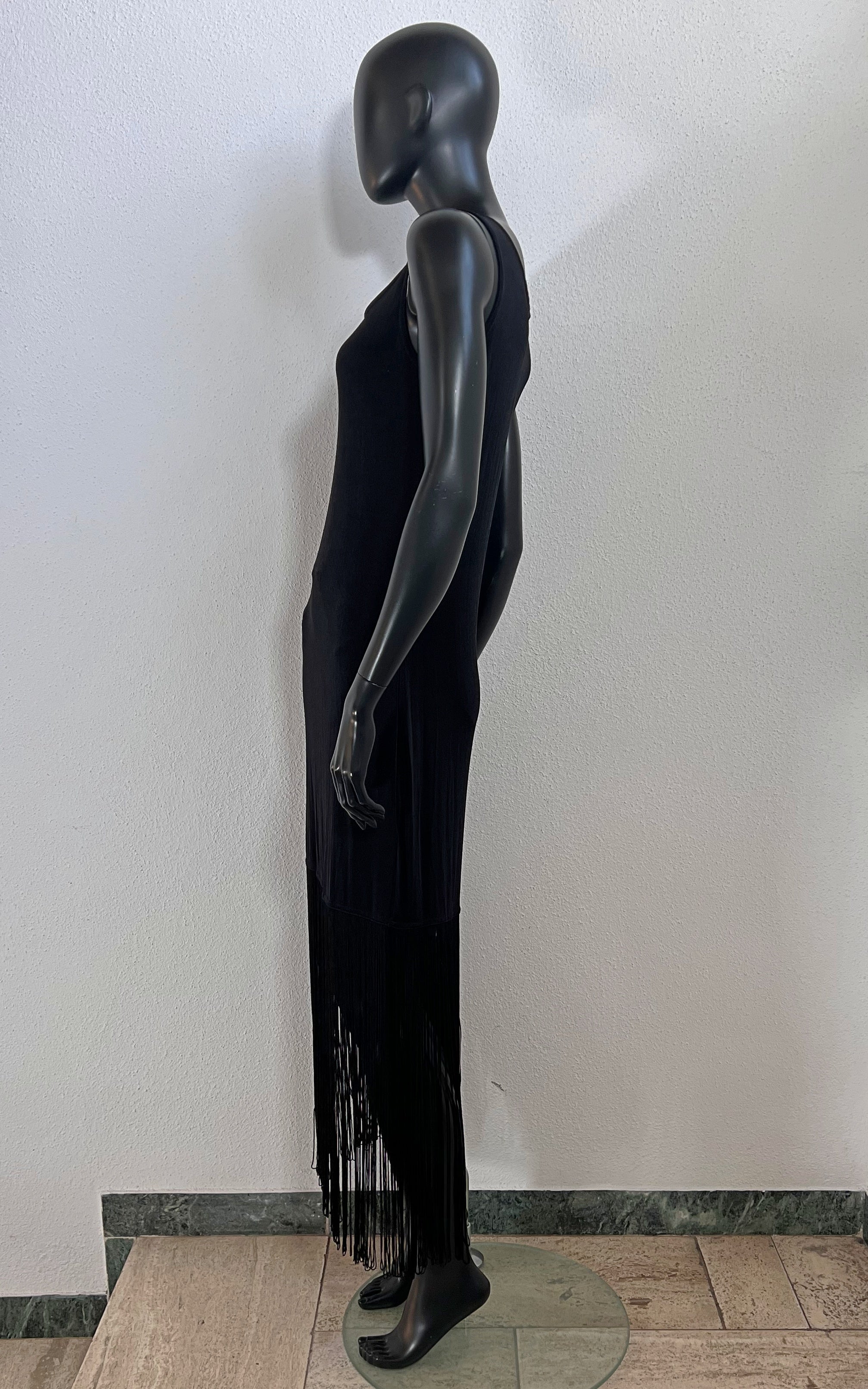 Vintage Fringed Slip Dress