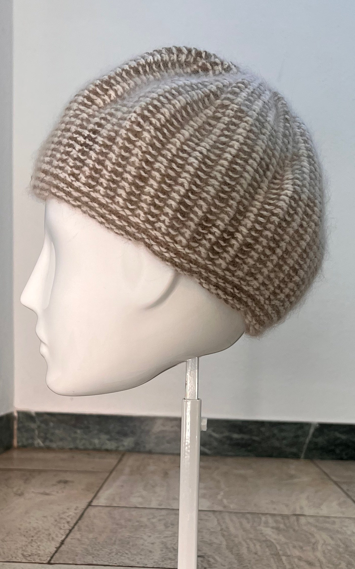 Vintage Angora Granny Hat