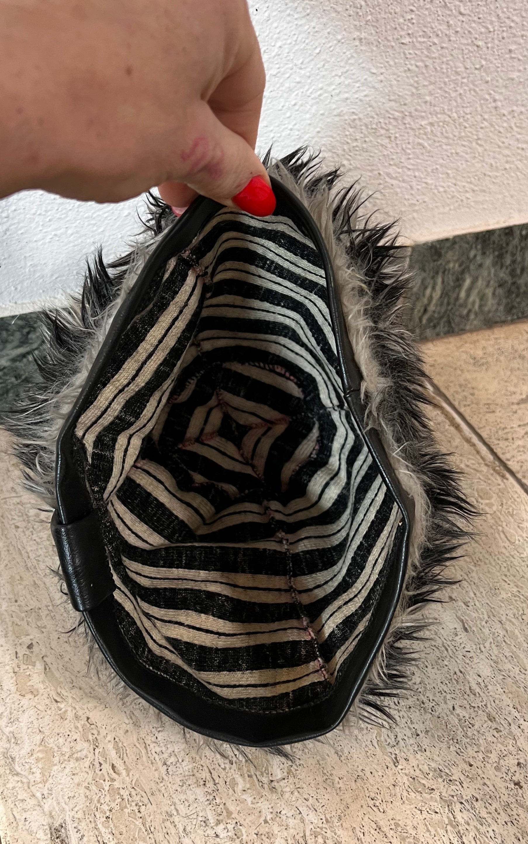 Vintage Faux Fur Turban Hat