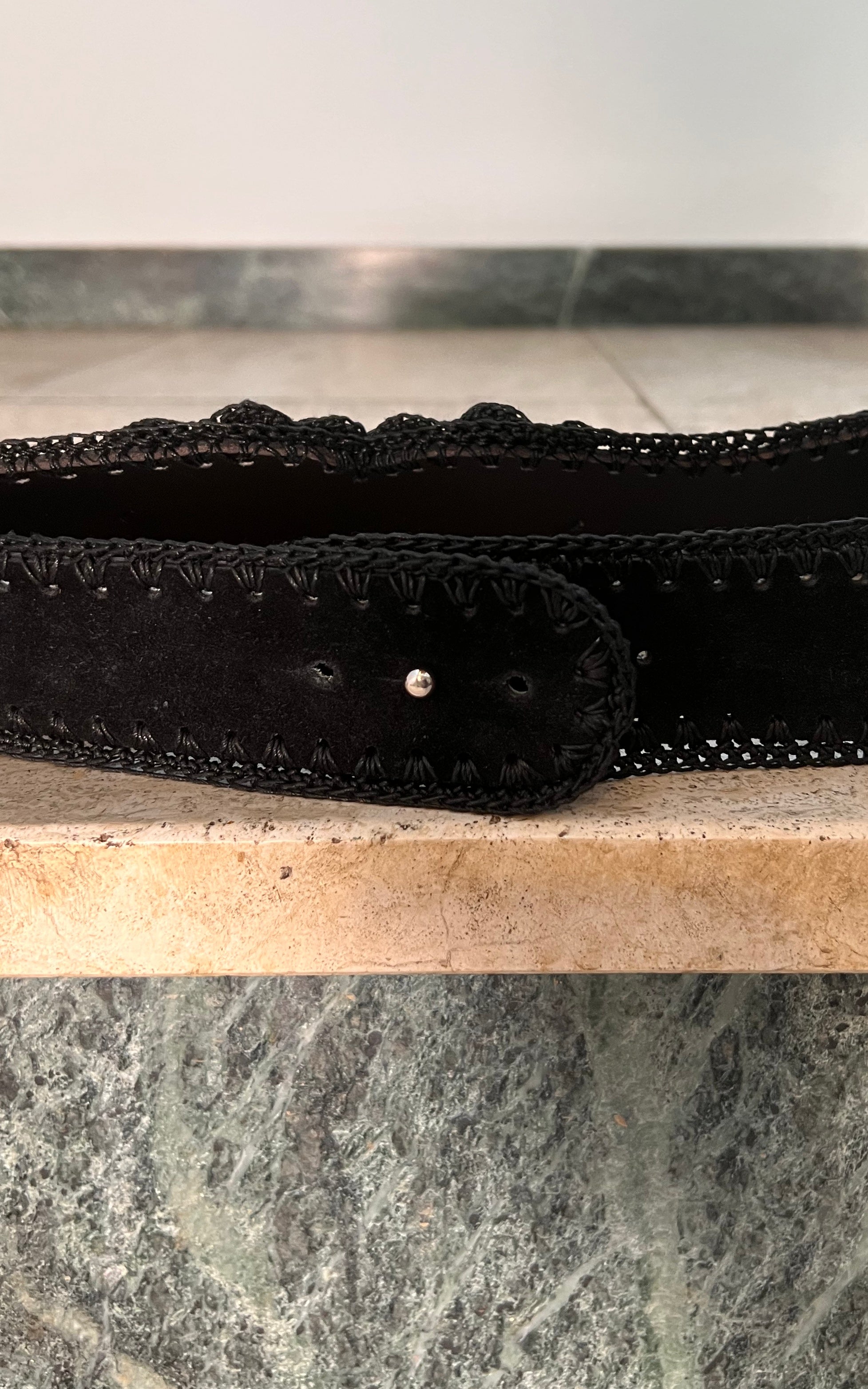 Vintage Bavarian Suede Belt