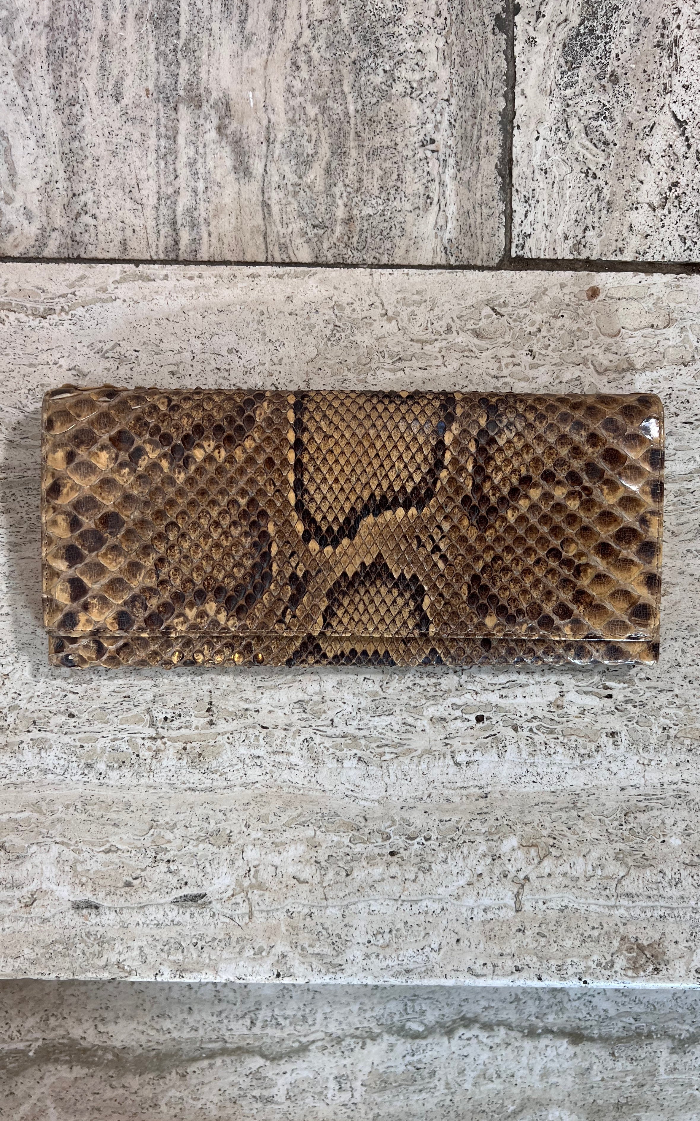 Vintage Python Skin Wallet