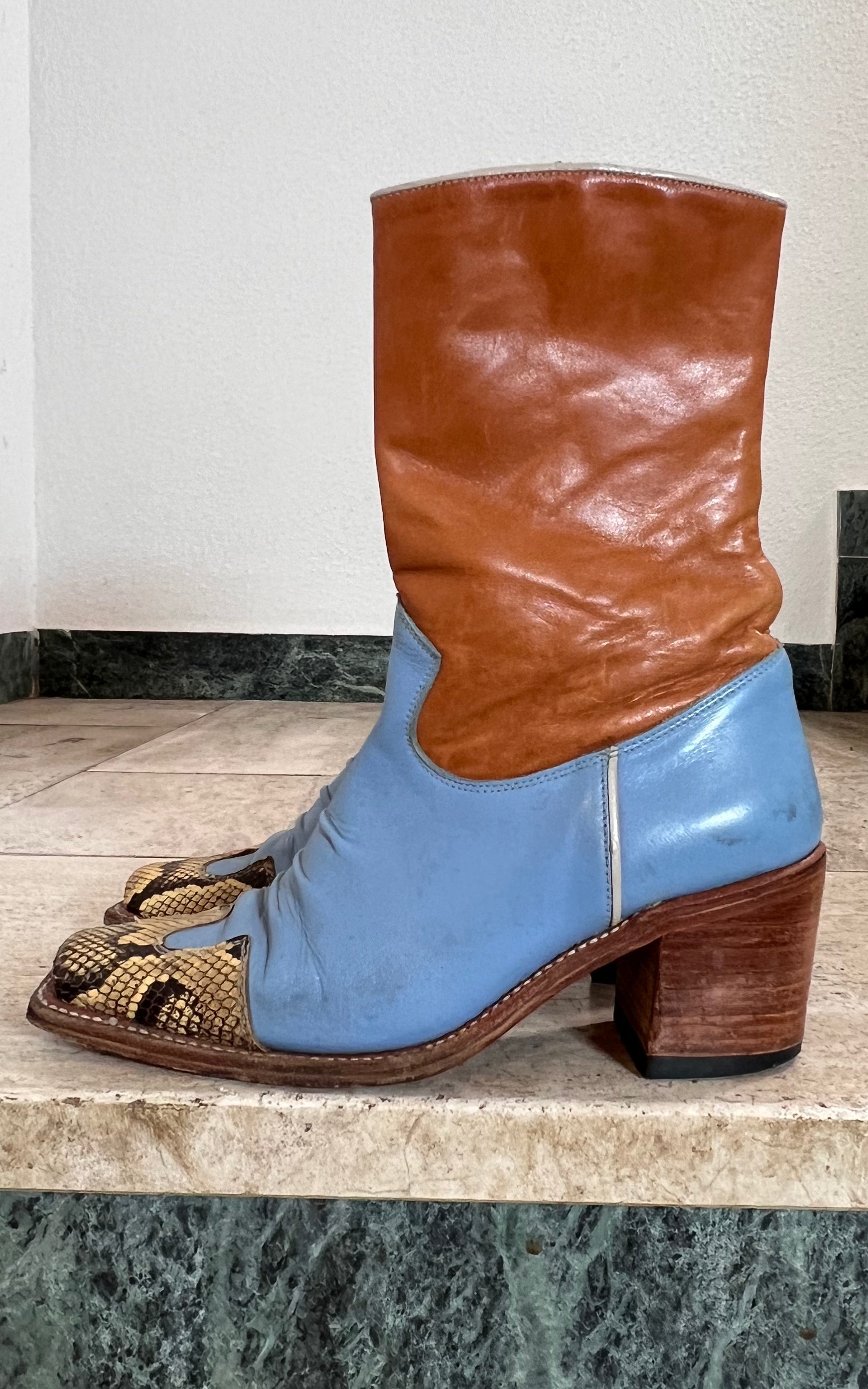 Vintage Sendra Cowboy Boots 38