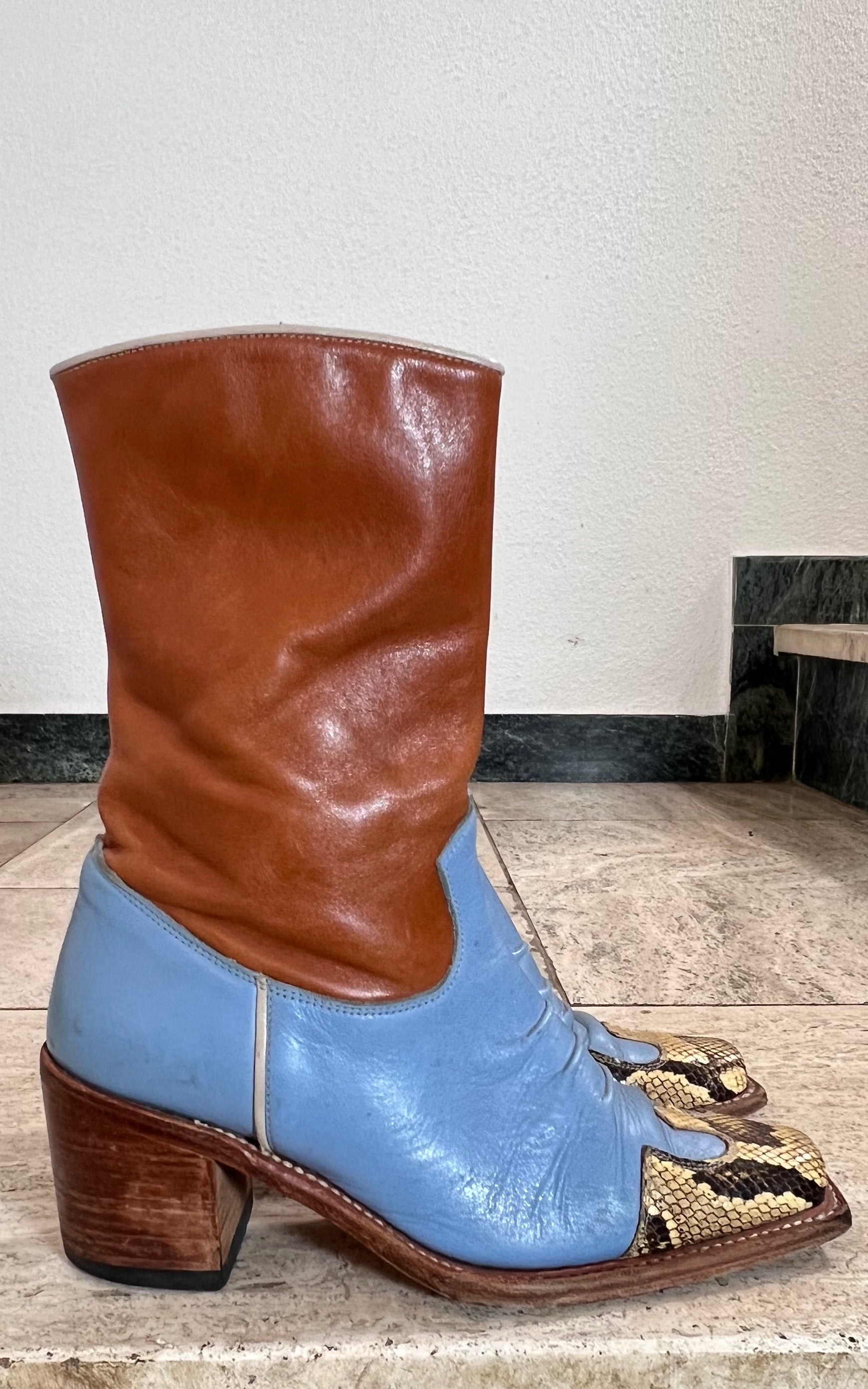 Vintage Sendra Cowboy Boots 38