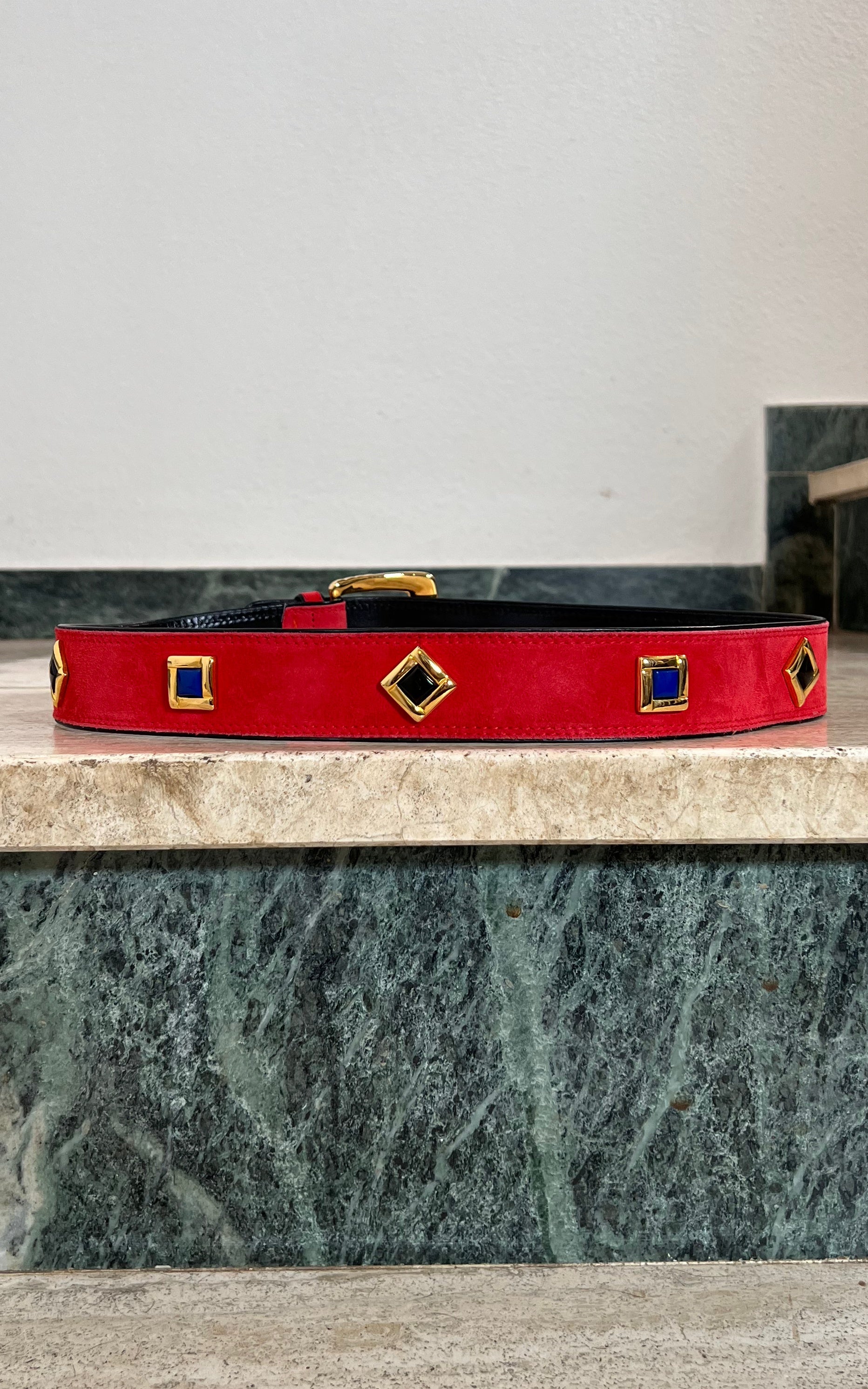 Vintage 90s Red Escada Belt
